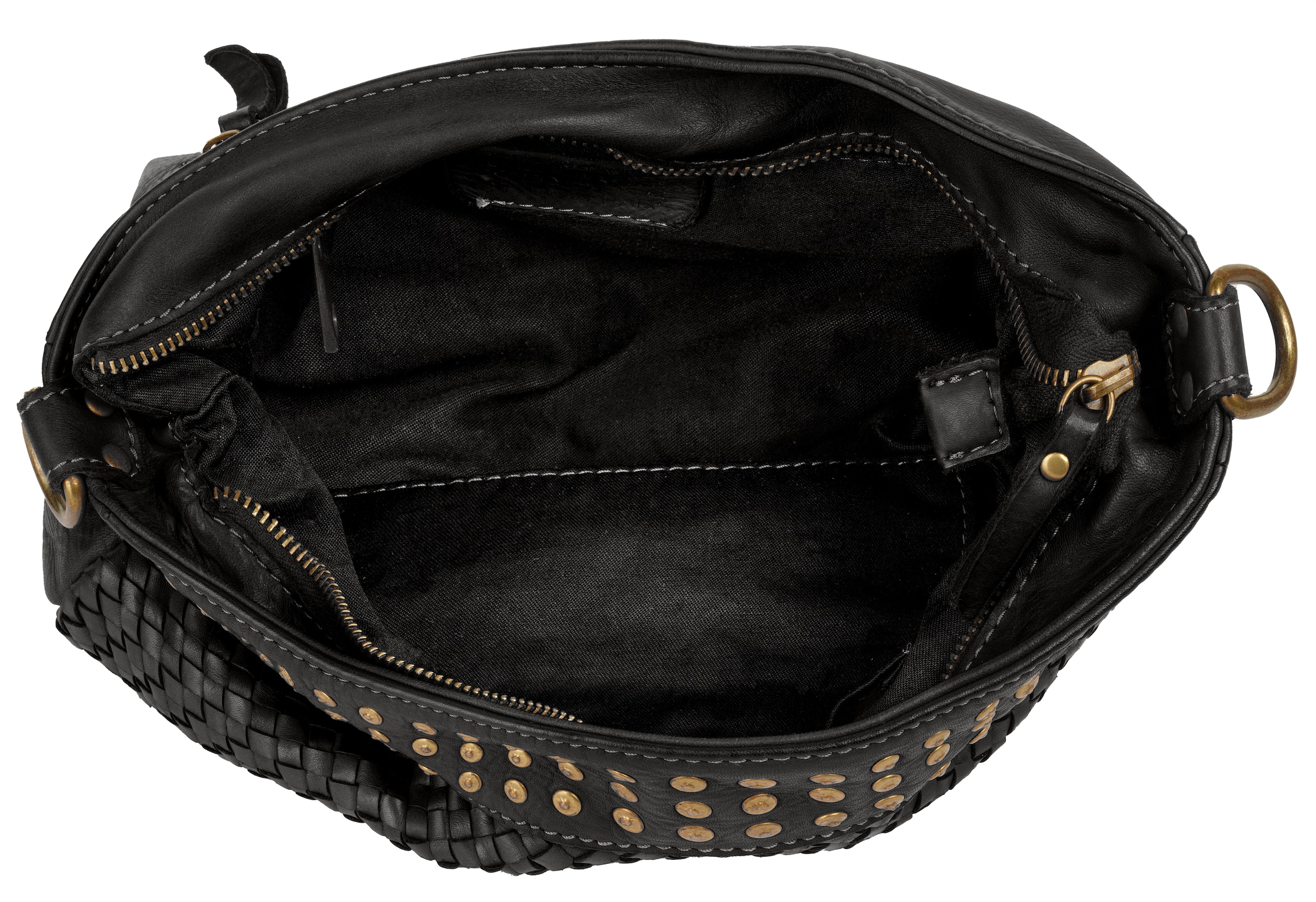 Samantha Look Umhängetasche echt Leder, Made in Italy