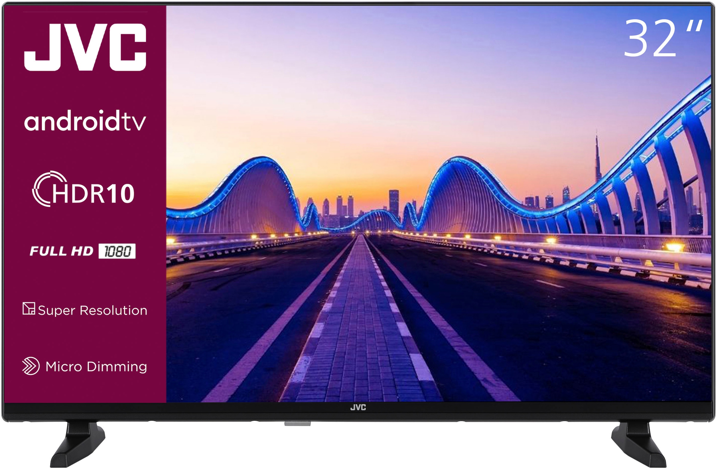 JVC LCD-LED Fernseher, 80 cm/32 Zoll, Full HD, Android TV-Smart-TV