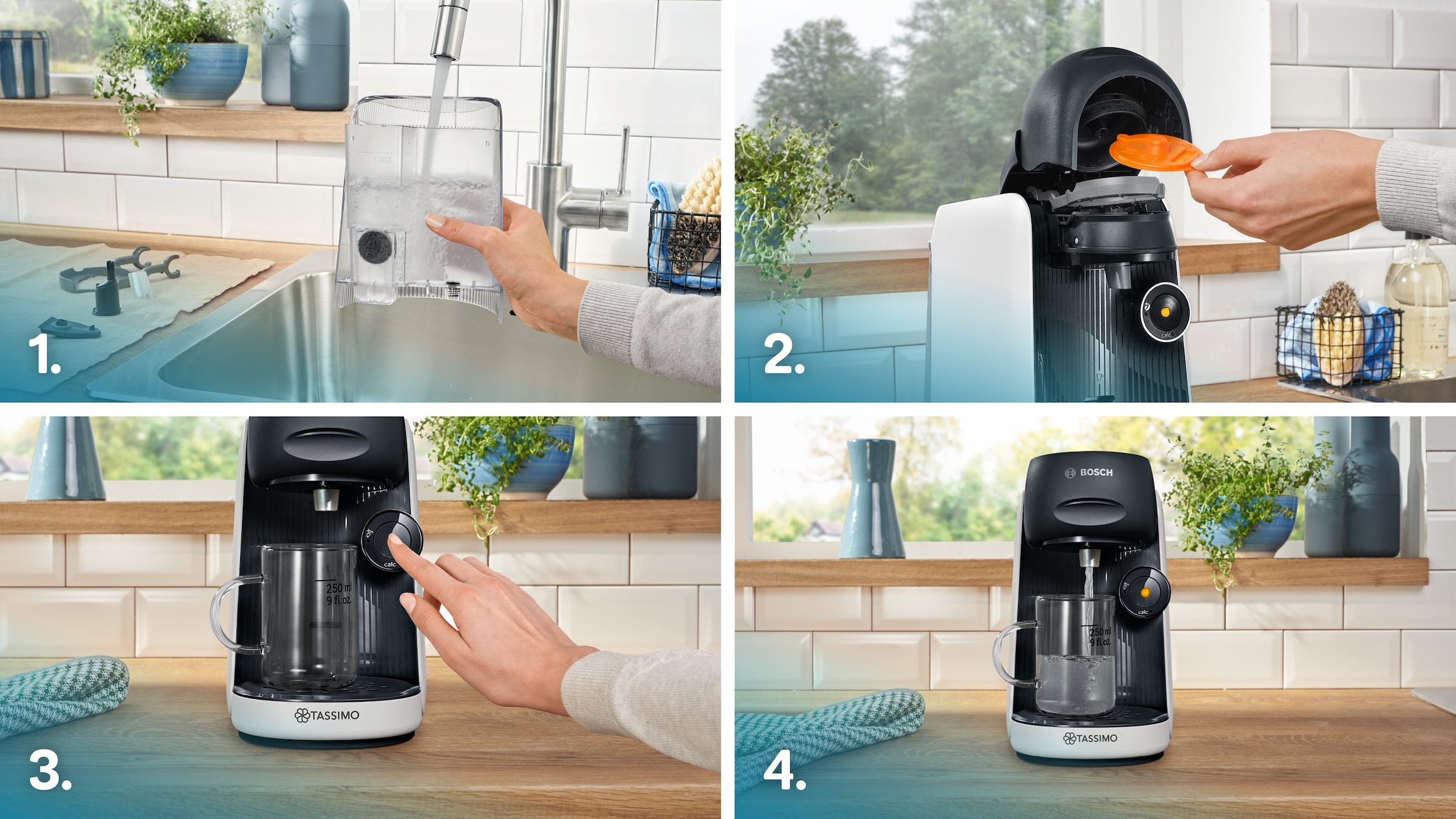 TASSIMO Kapselmaschine »TAS164E«, One-Touch Bedienung, über 70 Getränke, nachhaltig, weiß/schwarz