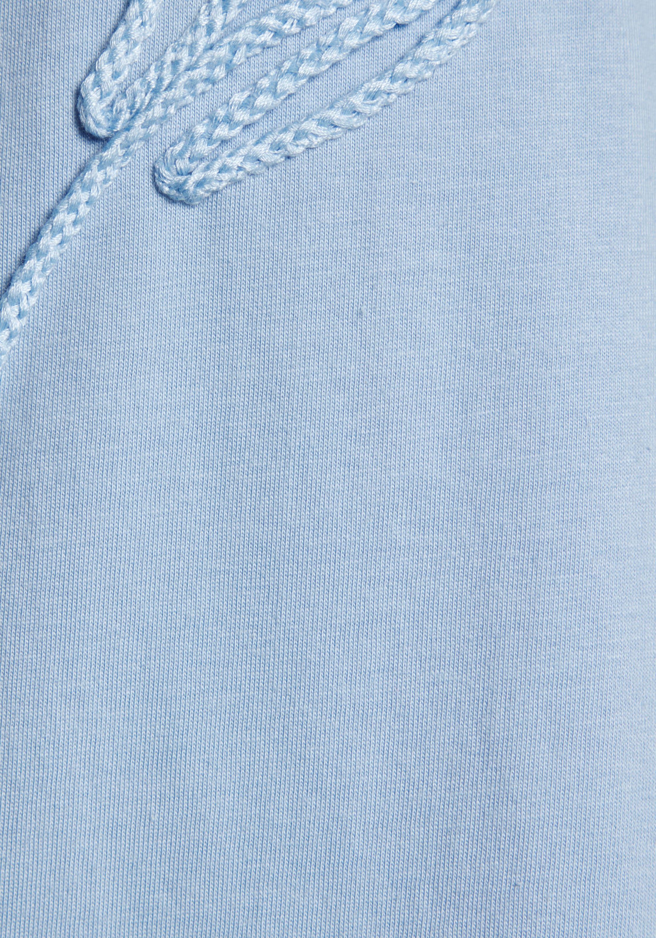 Vivance T-Shirt »mit dekorativer Stickerei« aus angenehmer Bio-Baumwoll-Qualität