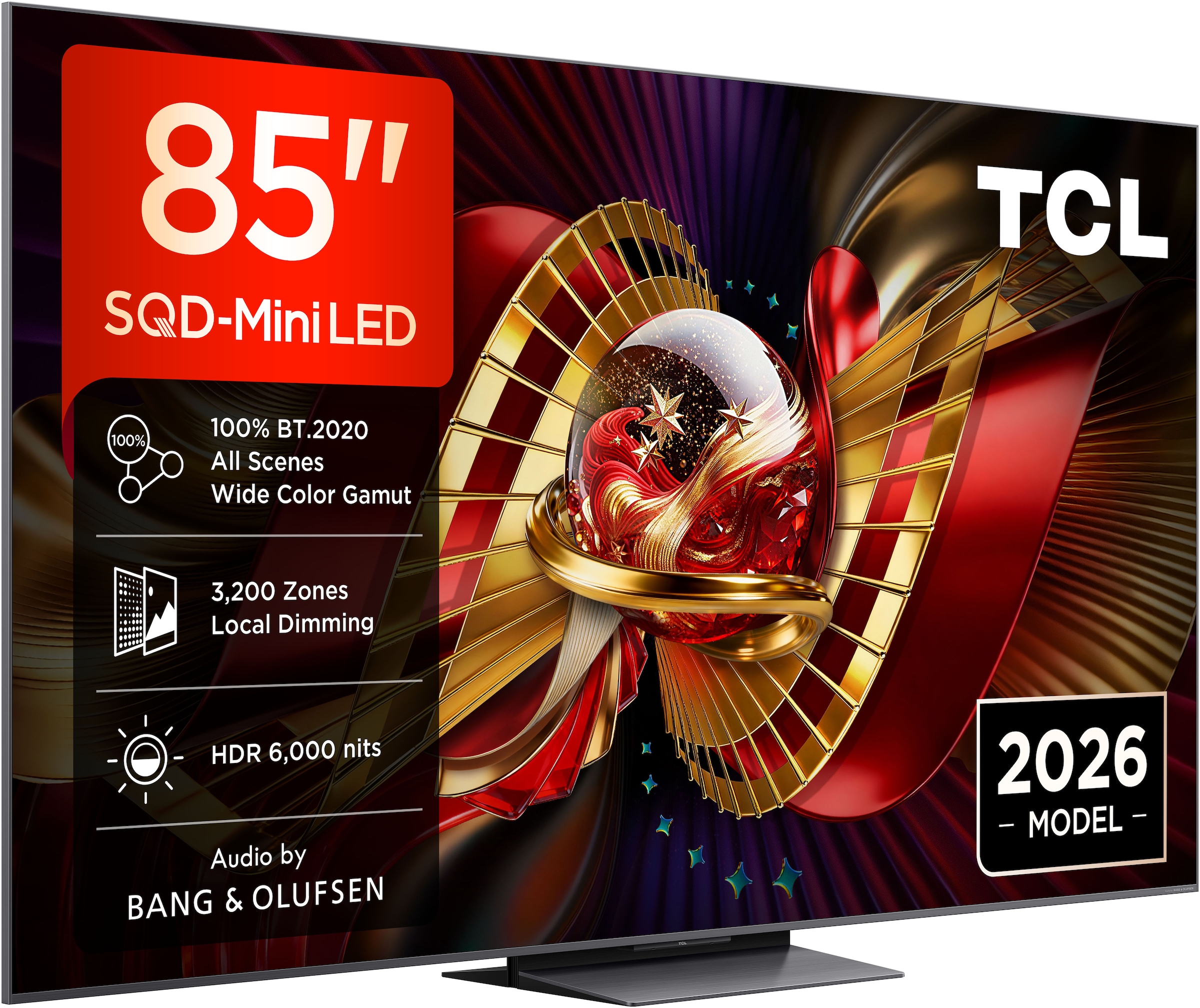 TCL Mini-LED-Fernseher »85C8LX1« 215 cm/85 ″ SQD-Mini LED, HDR 6000 Nits, 100%BT.2020, 144Hz, AiPQ Pro,Dolby Vision
