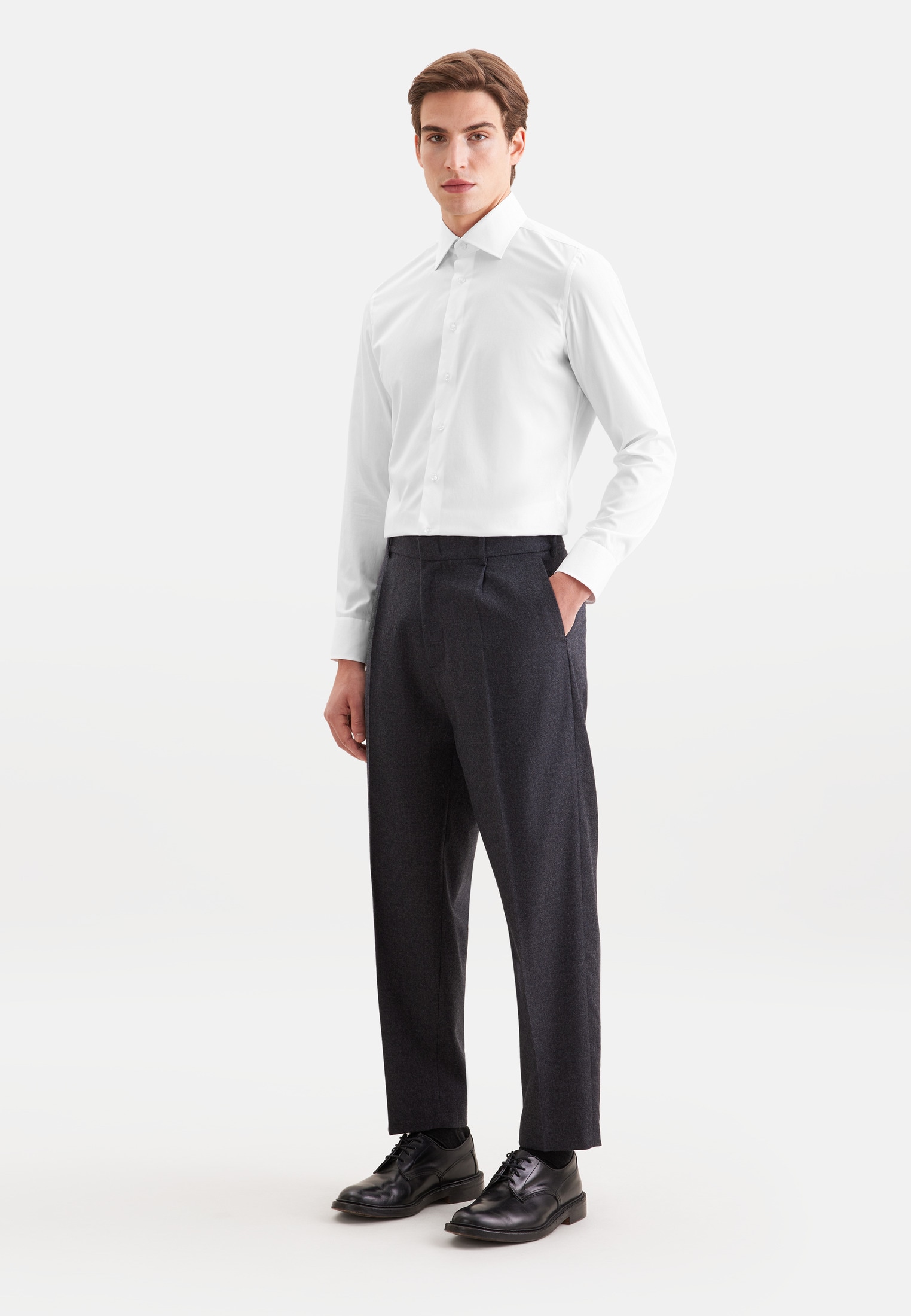 seidensticker Businesshemd »Schwarze Rose« Slim 1/1 Kentkragen Uni