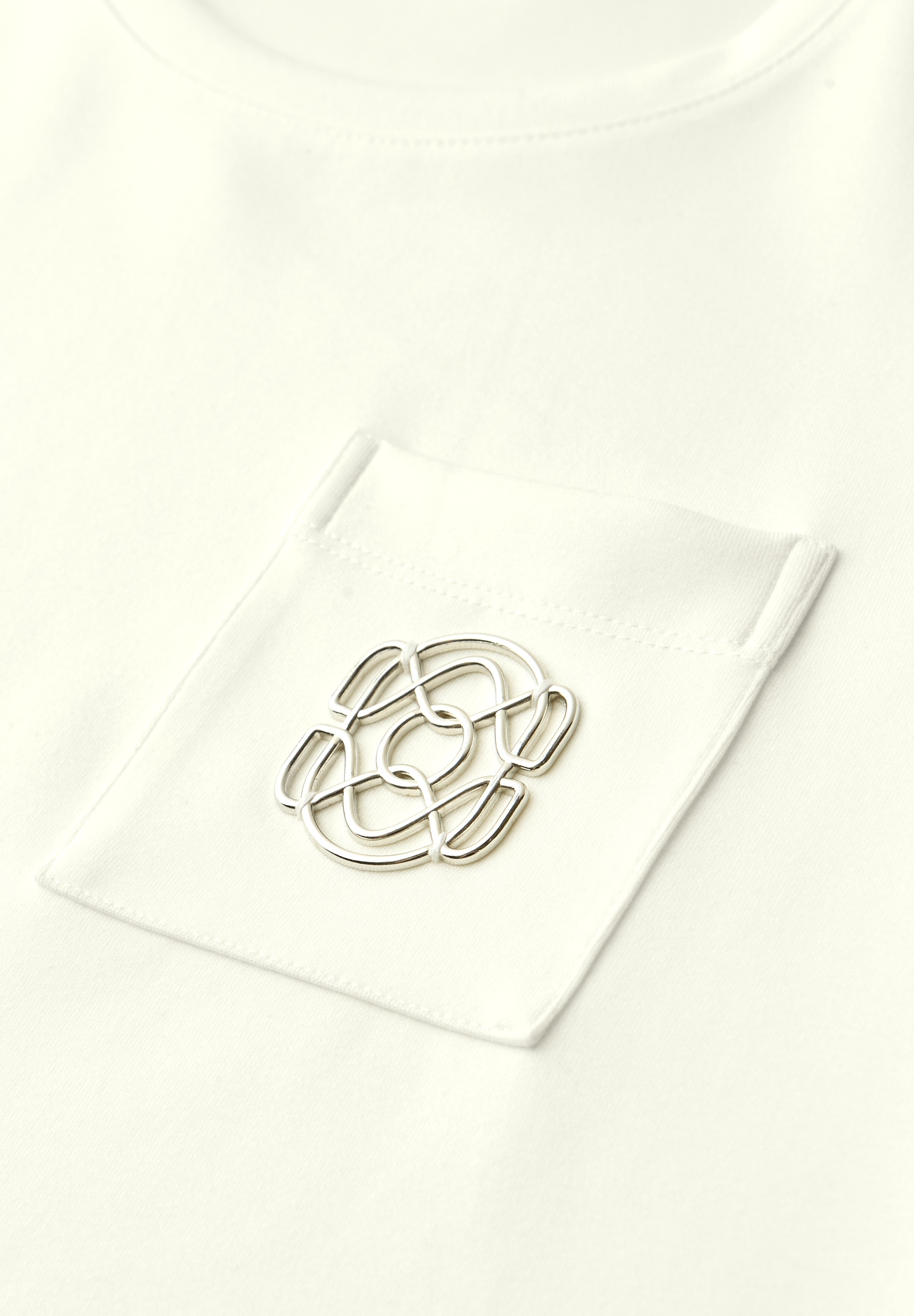 STREET ONE Kurzarmshirt Sommershirt mit Rundhals und Deko-Detail