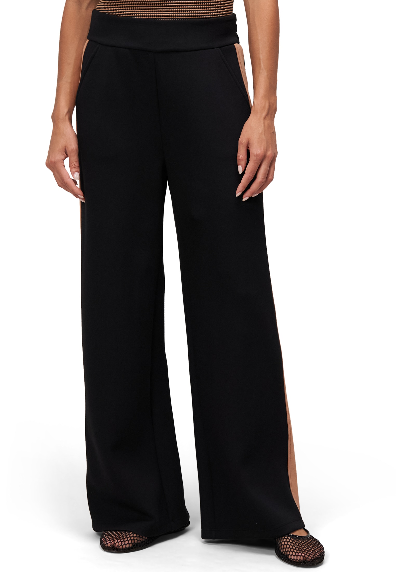Zero Stoffhose »Stoffhose mit Kontraststreifen 30 Inch«