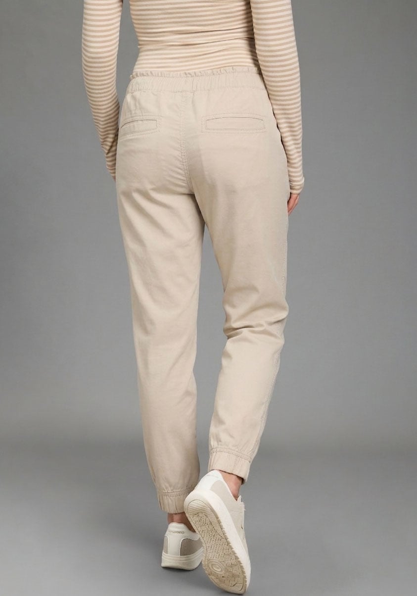 KangaROOS Paperbag-Hose  Casual Popeline-Hose, gerades Bein, Loose Fit