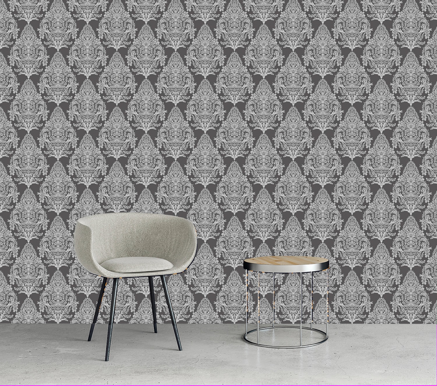 queence Vinyltapete »Estelle« Barock | Kunst | bedruckt glatt 90x250cm, selbstklebend, kinderleichte Anbringung, , Sticker