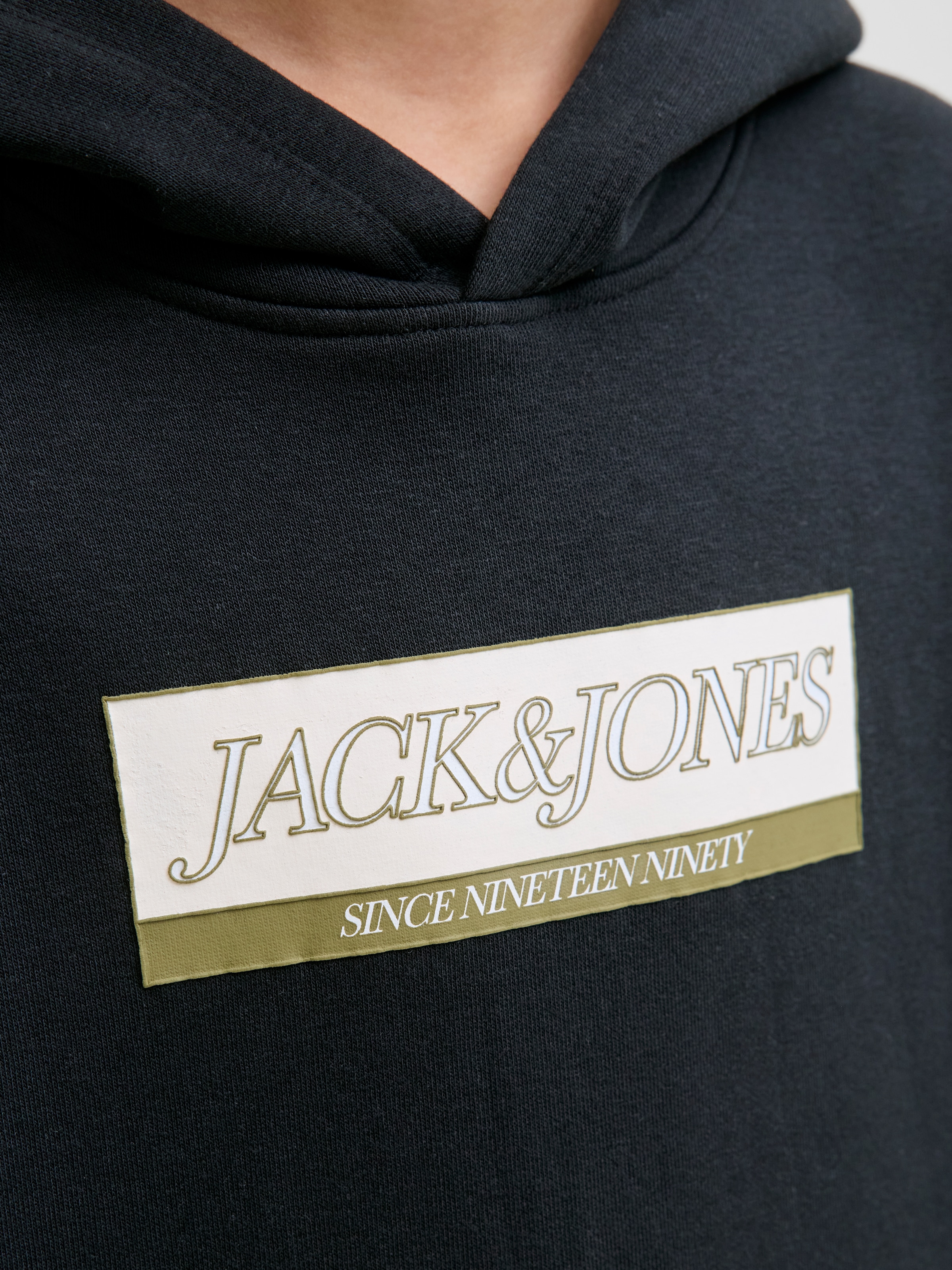 Jack & Jones Junior Kapuzensweatshirt »JORINWOOD BLOCK BRANDING SWEAT NOOS JNR«