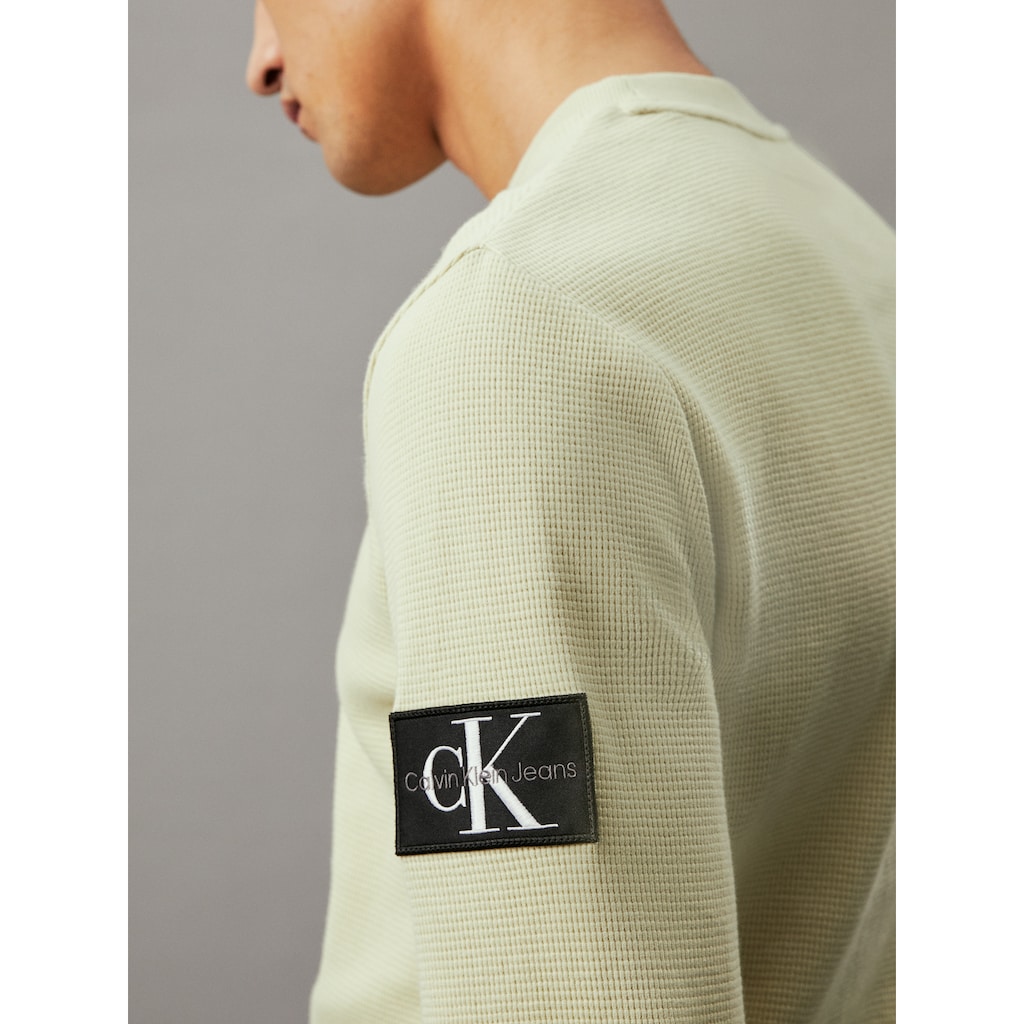 Calvin Klein Jeans Langarmshirt »BADGE WAFFLE LS TEE«