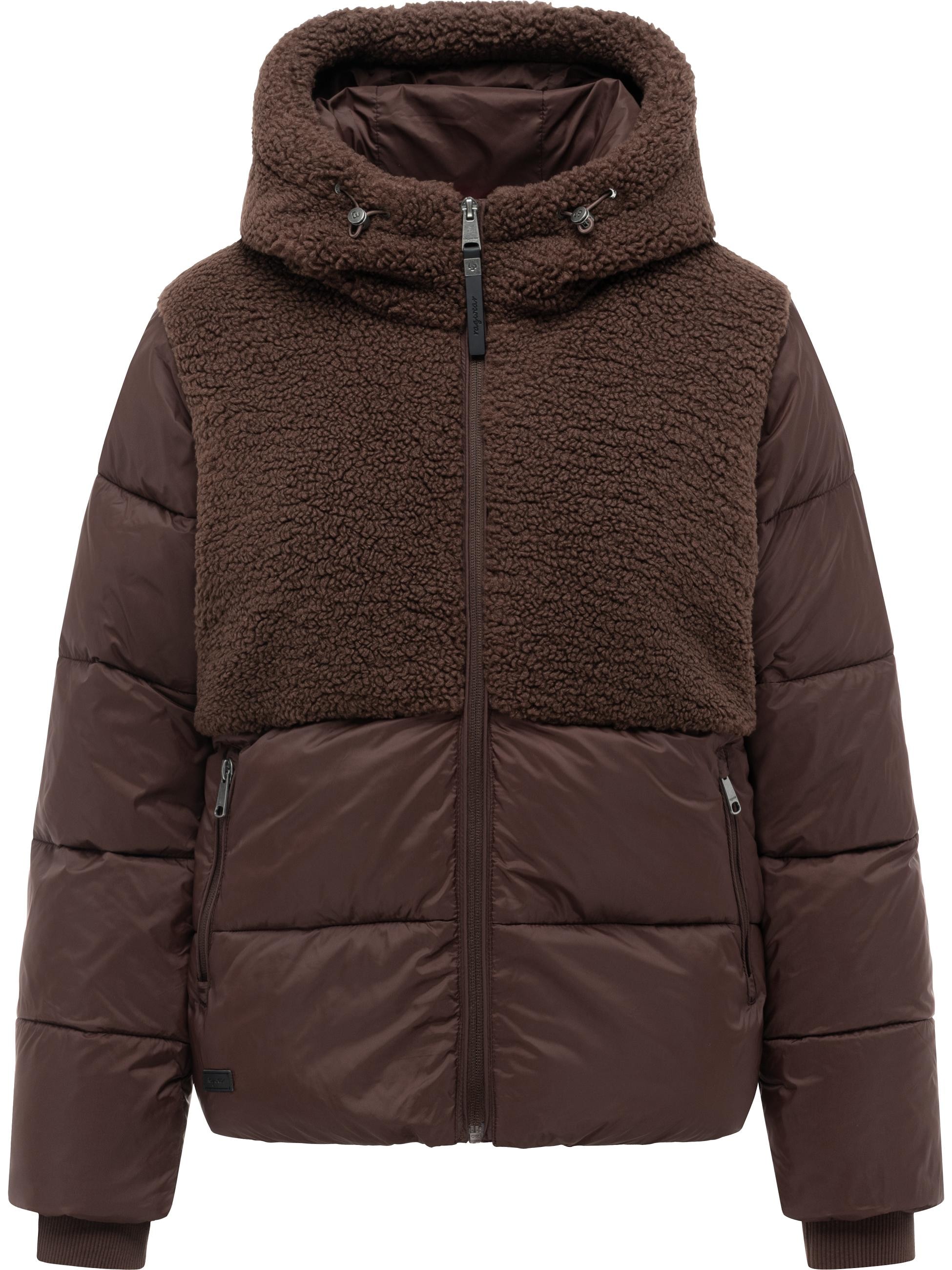 Ragwear Winterjacke »Winterjacke Patuff Y« mit Kapuze Winter Damen Steppjacke im Materialmix