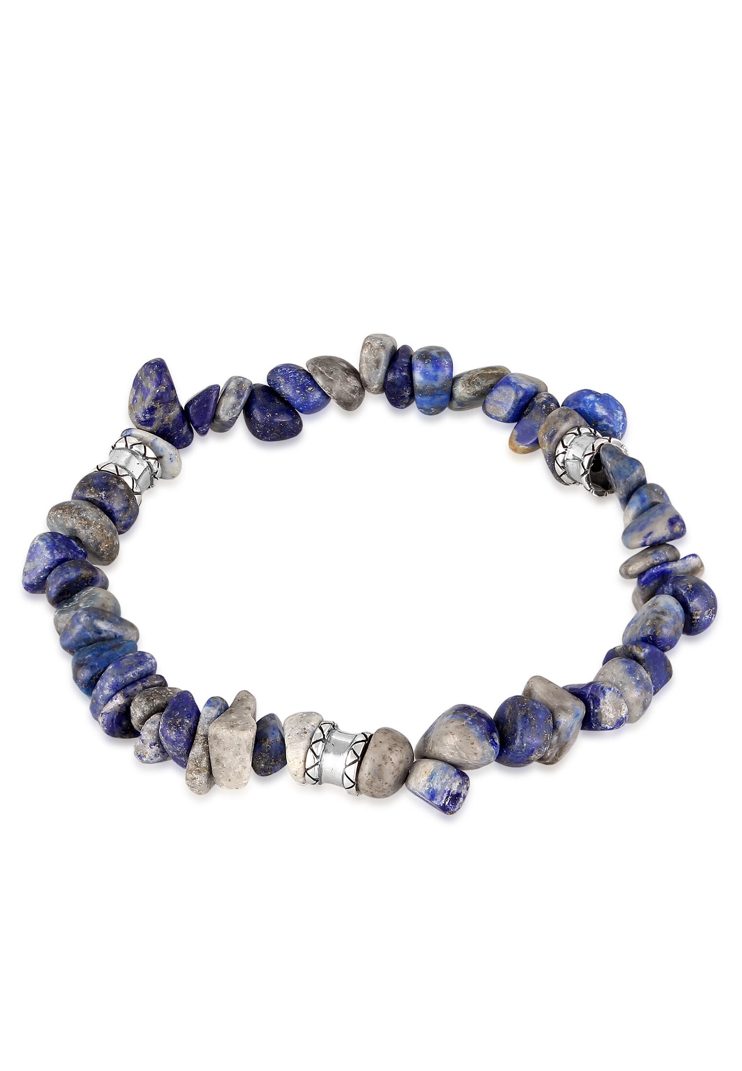 Armkette »Armband Herren Lapis Lazuli Vintage Bead 925 Silber«