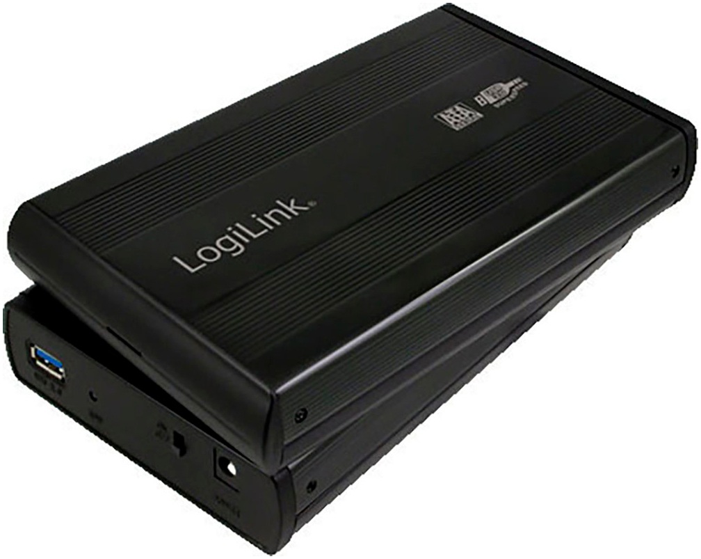 LogiLink HDD-Festplatte »USB 3.0 Gehäuse für 3,5 Zoll SATA HDD«, 3,5 Zoll, Anschluss USB 3.1 Gen 2