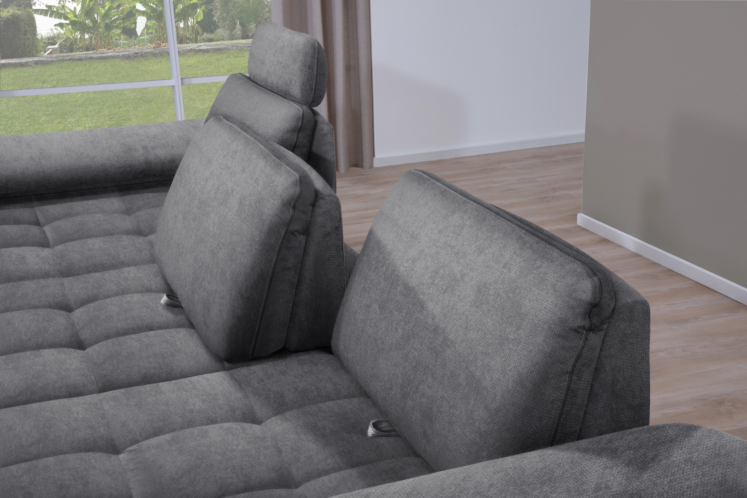 alina Ecksofa »Royce« inklusive Sitztiefenverstellung, 296 cm breit