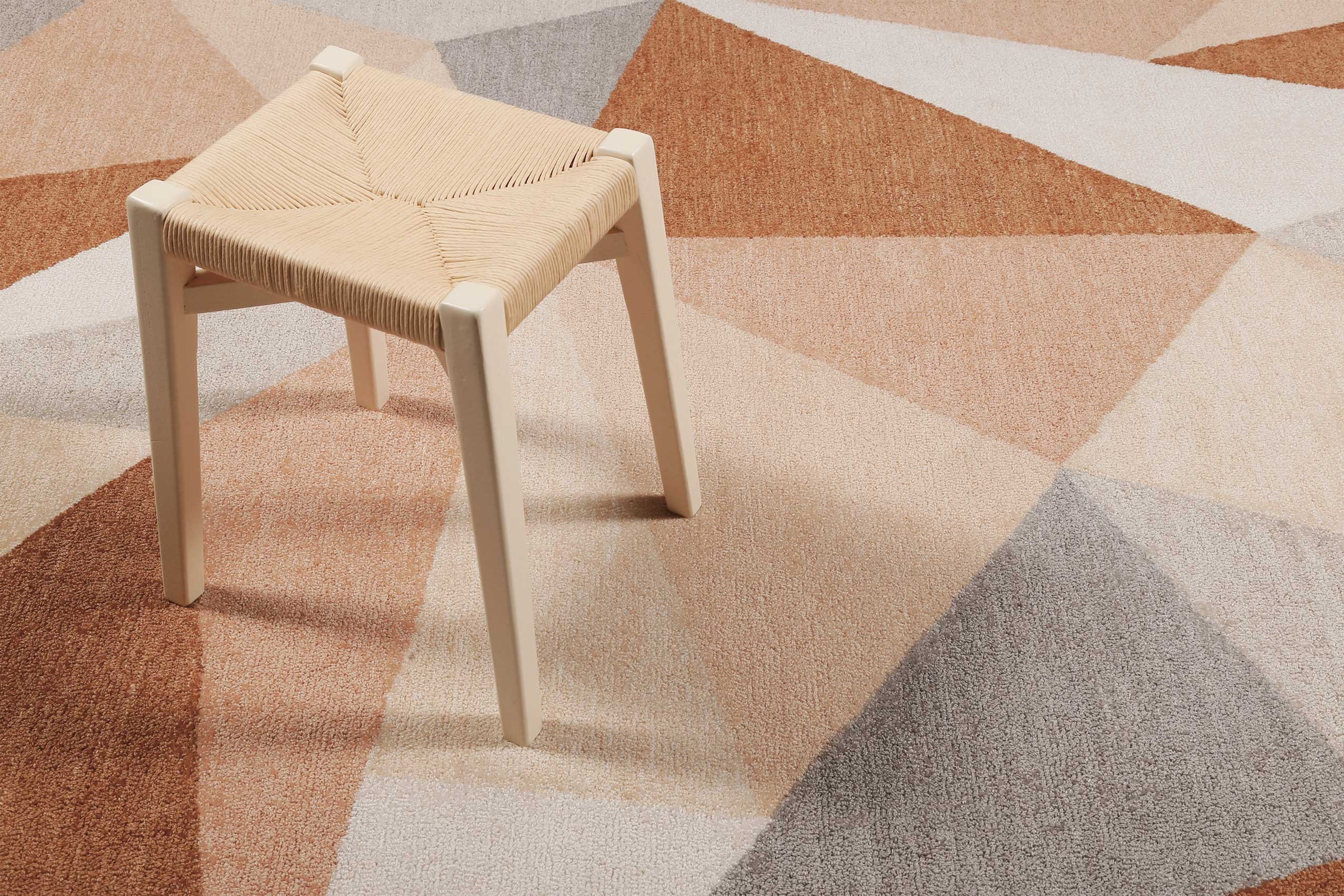 Wecon home Teppich »Next Time 2.0«, rechteckig, 8 mm Höhe, modern, handgefertigt, geometrisches Design für Wohn-, Schlafzimmer