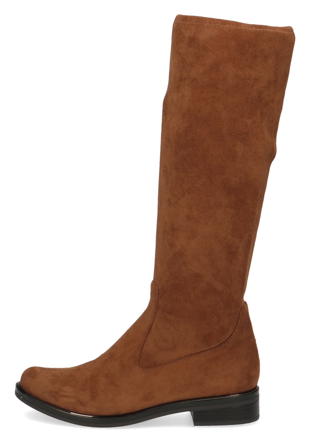 Caprice Schlupfstiefel, Blockabsatz, Langschaftstiefel in klassischer Linie, XS Schaft