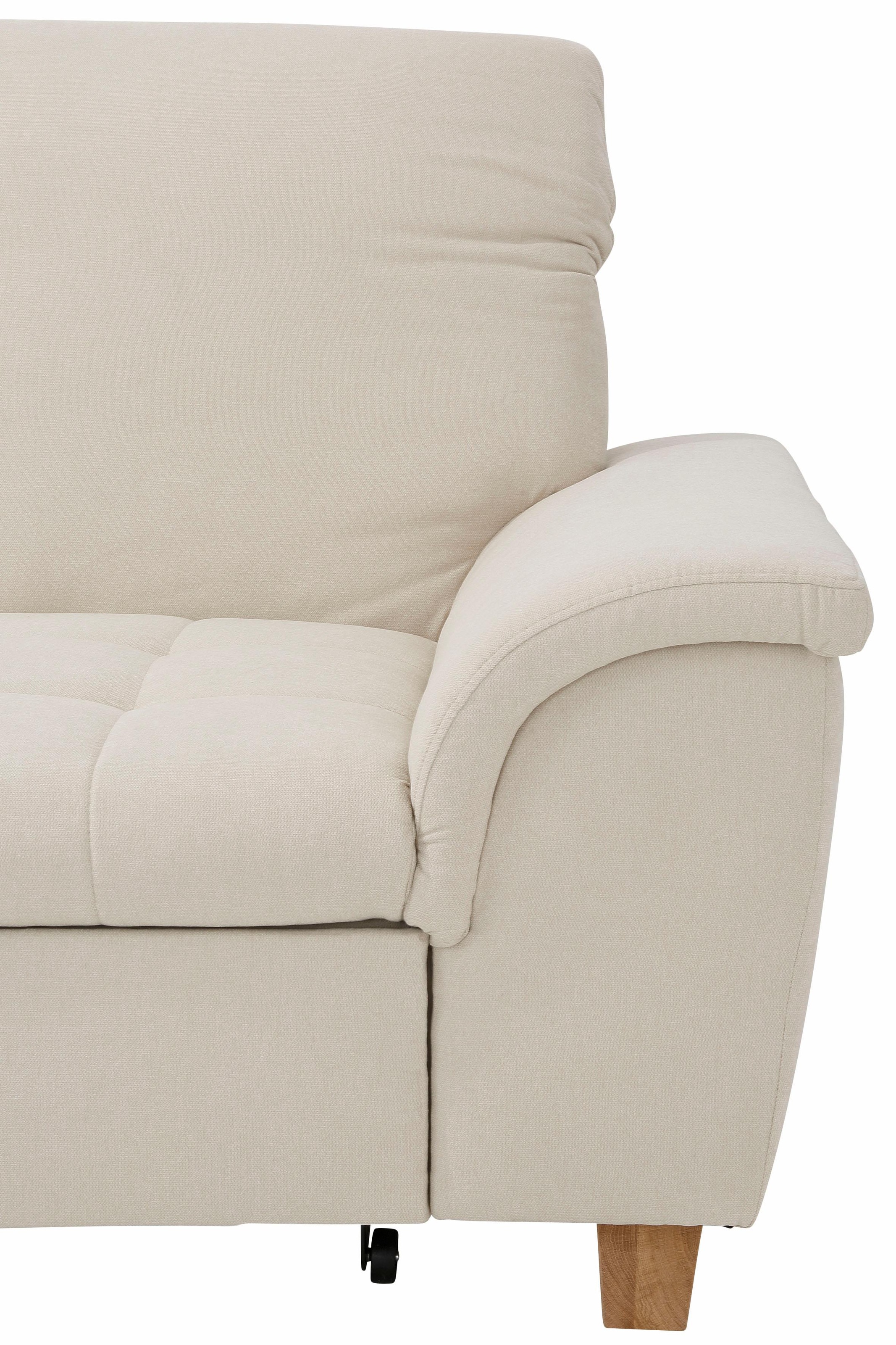 Home affaire Ecksofa »Lyla L-Form«, wahlweise mit Rückenfunktion und Bettfunktion