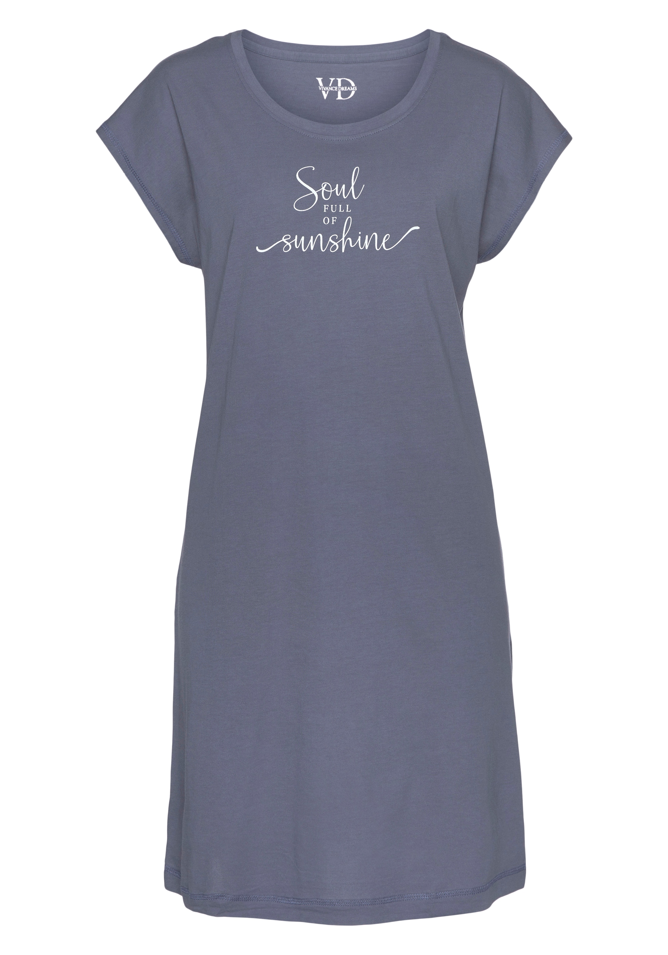 Vivance Dreams Nachthemd 1-teilig,  mit Sommer-Statementdruck