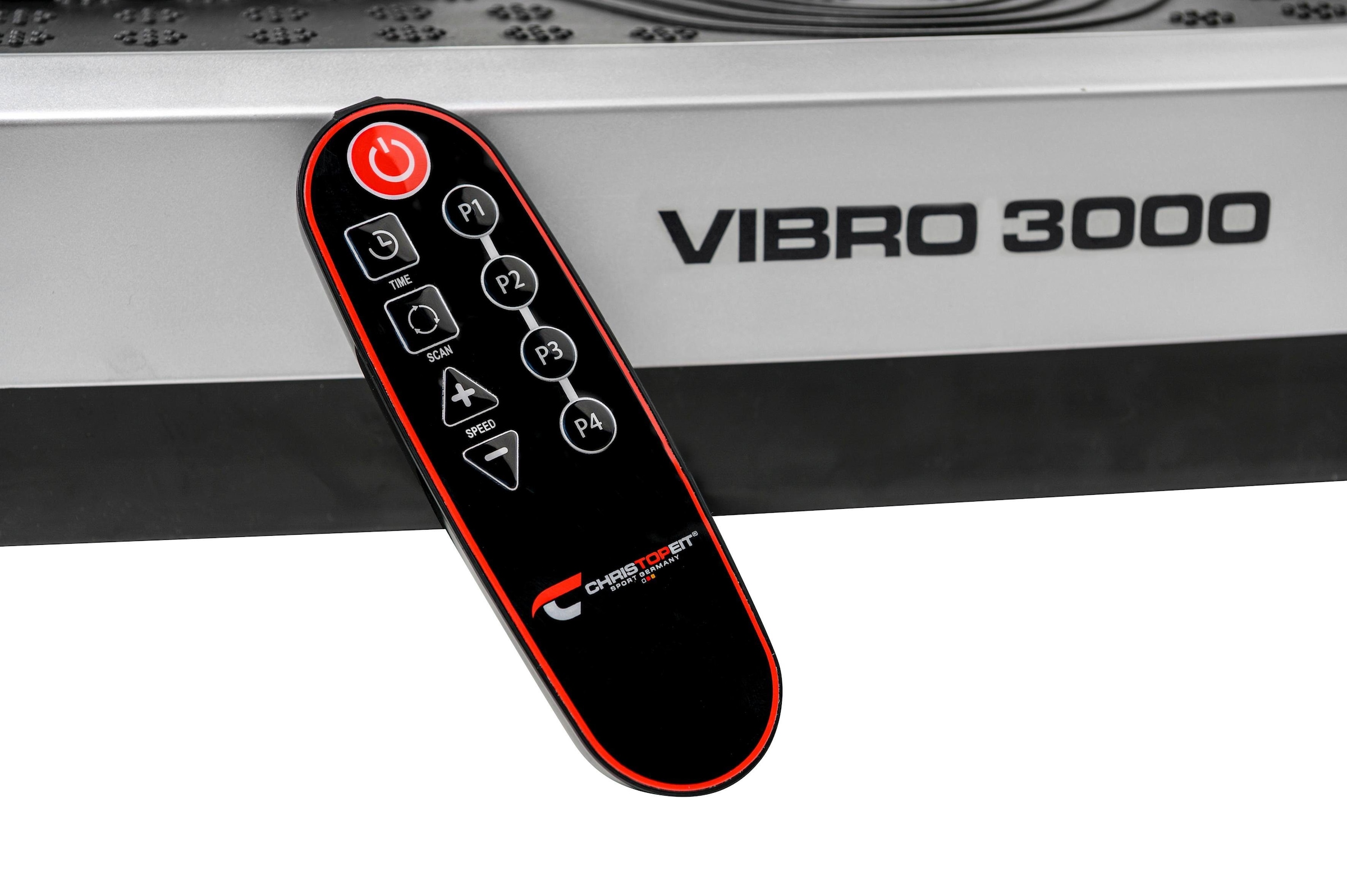 Christopeit Sport® Vibrationsplatte »Vibro 3000«, mit Transportrollen und ausziehbaren Griff