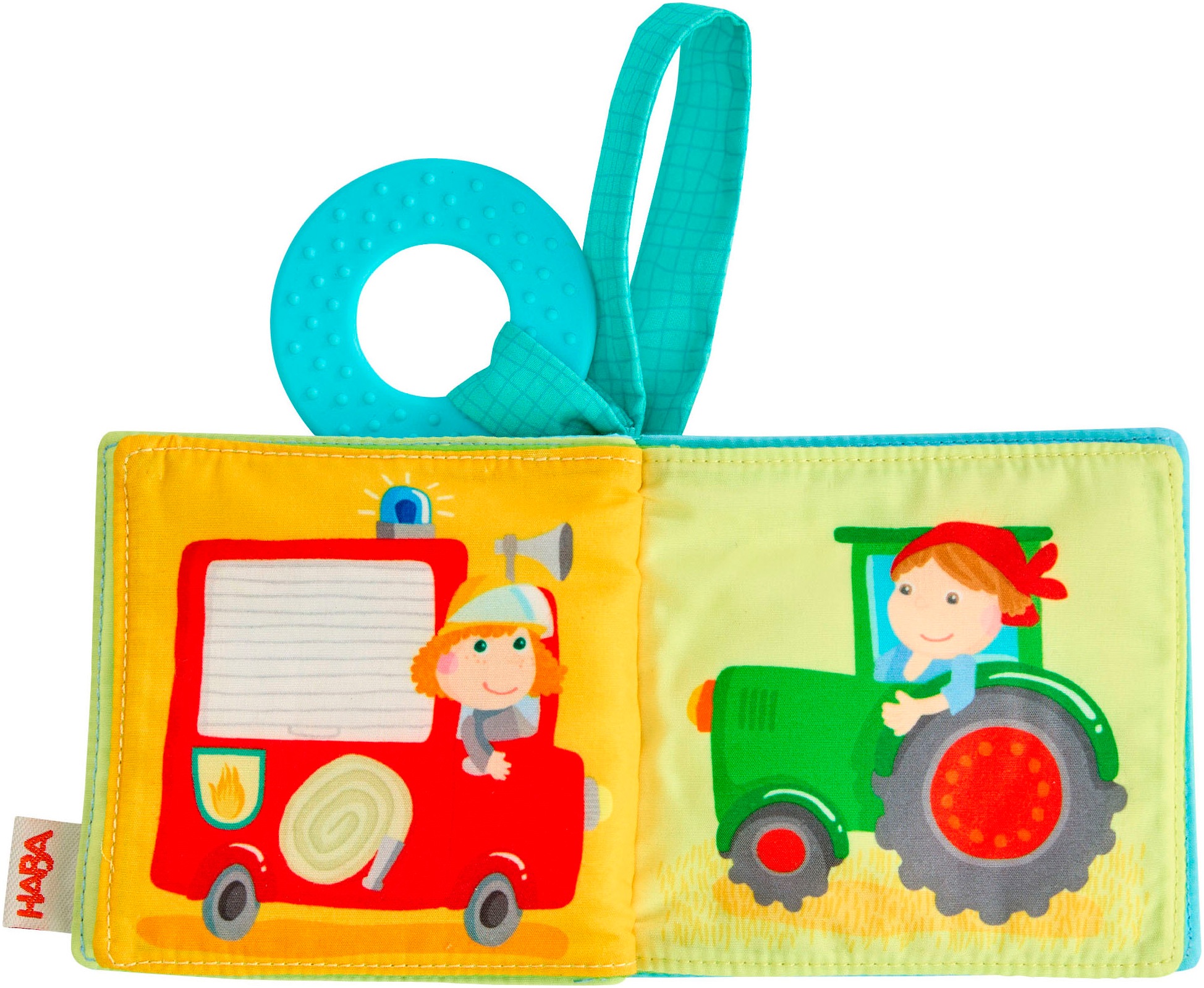 Haba Greifspielzeug »Buggybuch Fahrzeuge« mit Beißelement