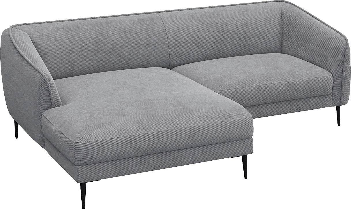 FLEXLUX Ecksofa »Belle Designsofa, bequem durch Kaltschaum im Sitz«, Skandinavisches Design, B/T 218/149 cm