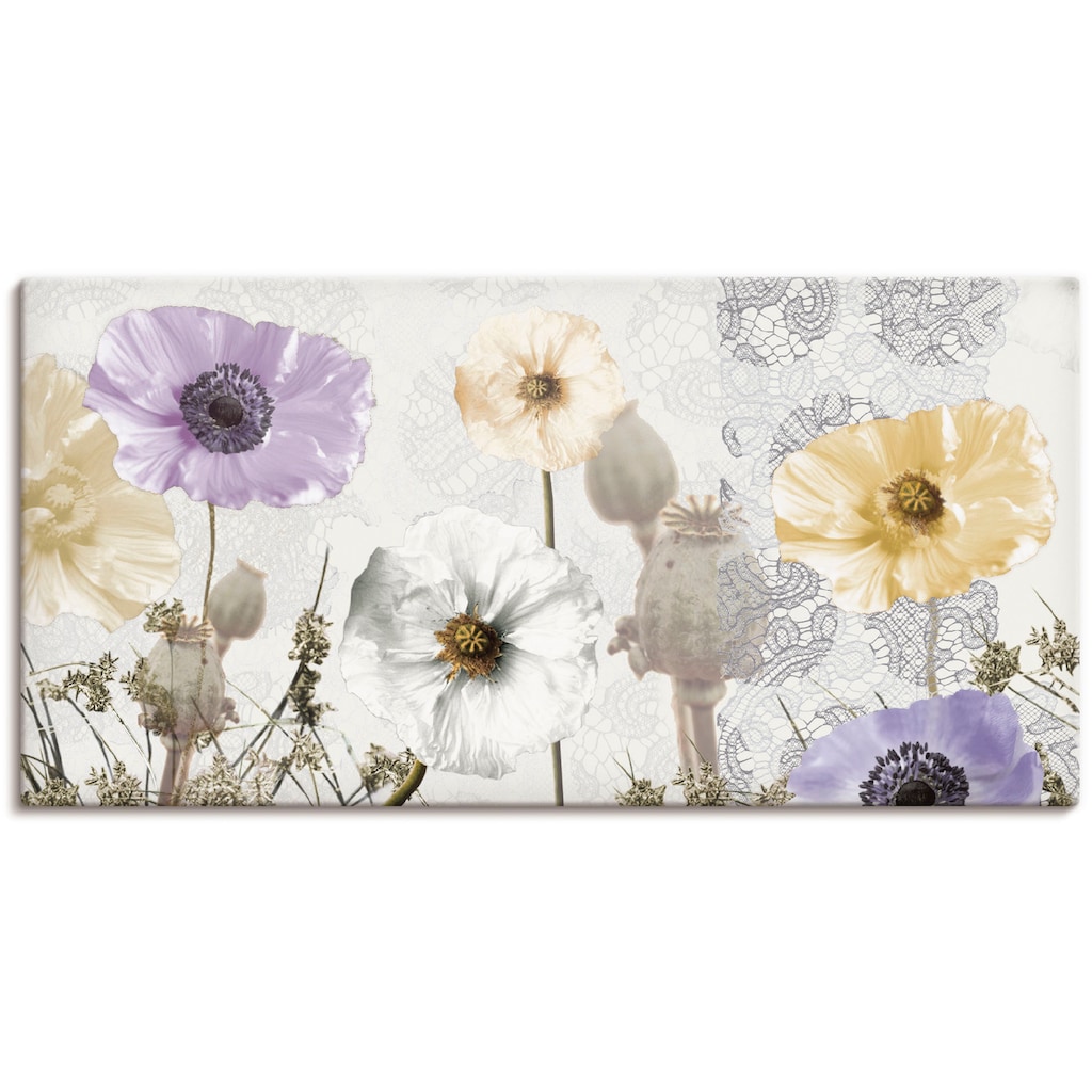 Artland Wandbild »Glänzende Mohnblumen«, Blumen, (1 St.)