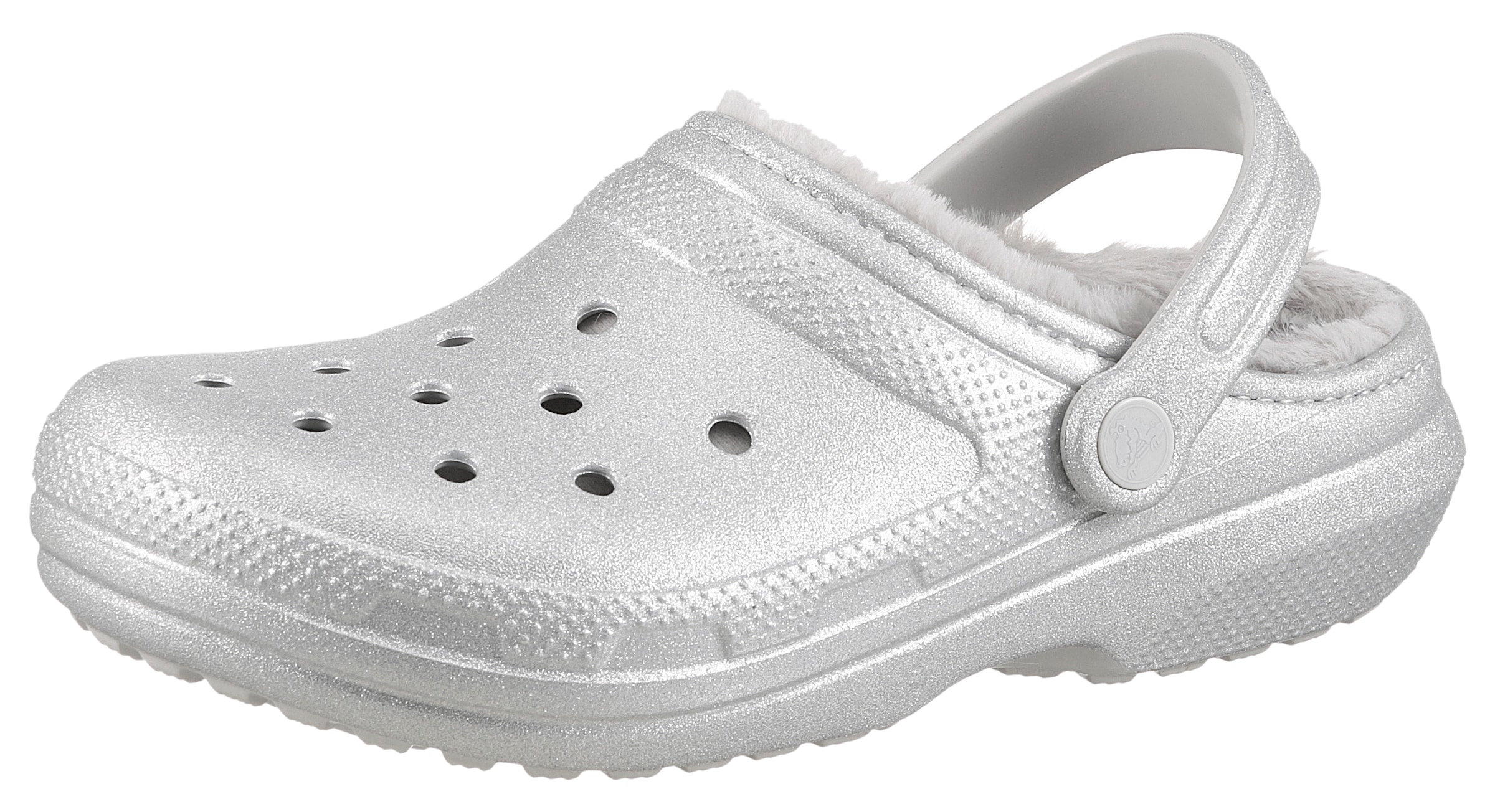 Crocs Clog »Classic Fuzz Lined Glitter«  mit Lüftungsöffnungen
