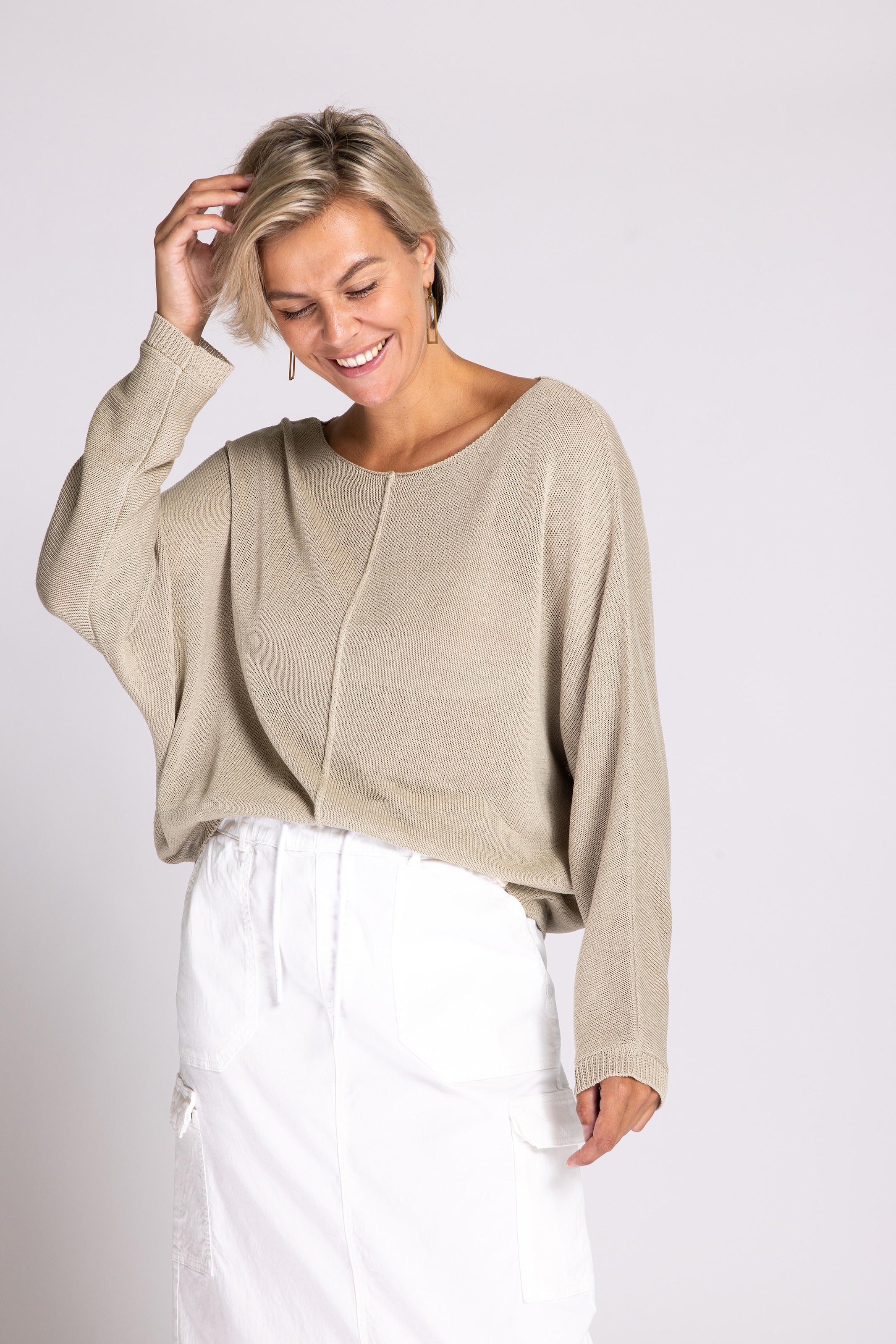 Zhrill Strickpullover »LUNI«, Langarm, mit Rundhalsausschnitt