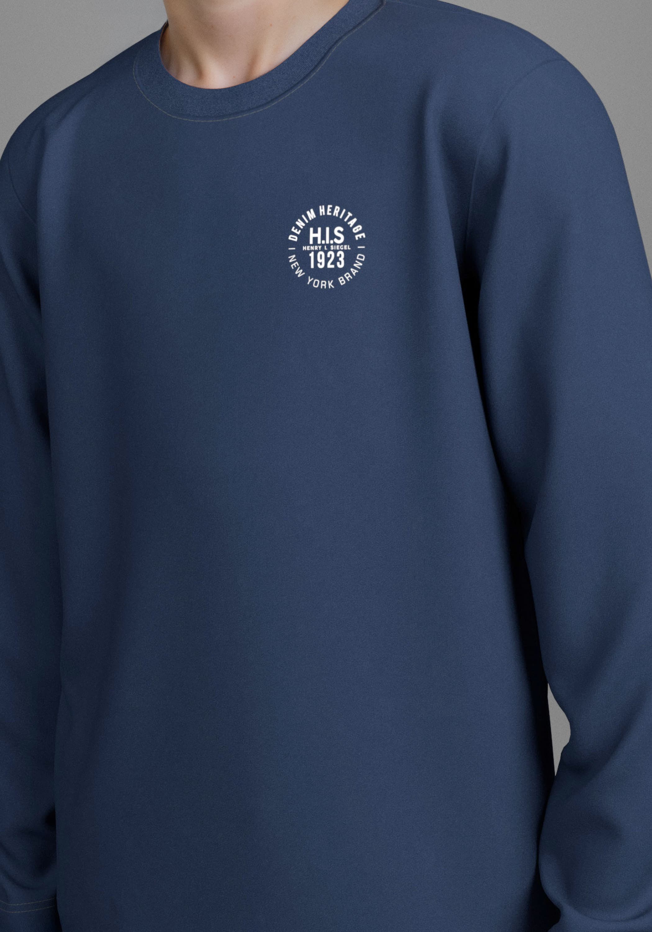 H.I.S Langarmshirt »2er Pack Shirts mit Logoprint«, (Packung, 2 tlg., 2), NEU: H.I.S für TEENS! 2er Pack Shirts