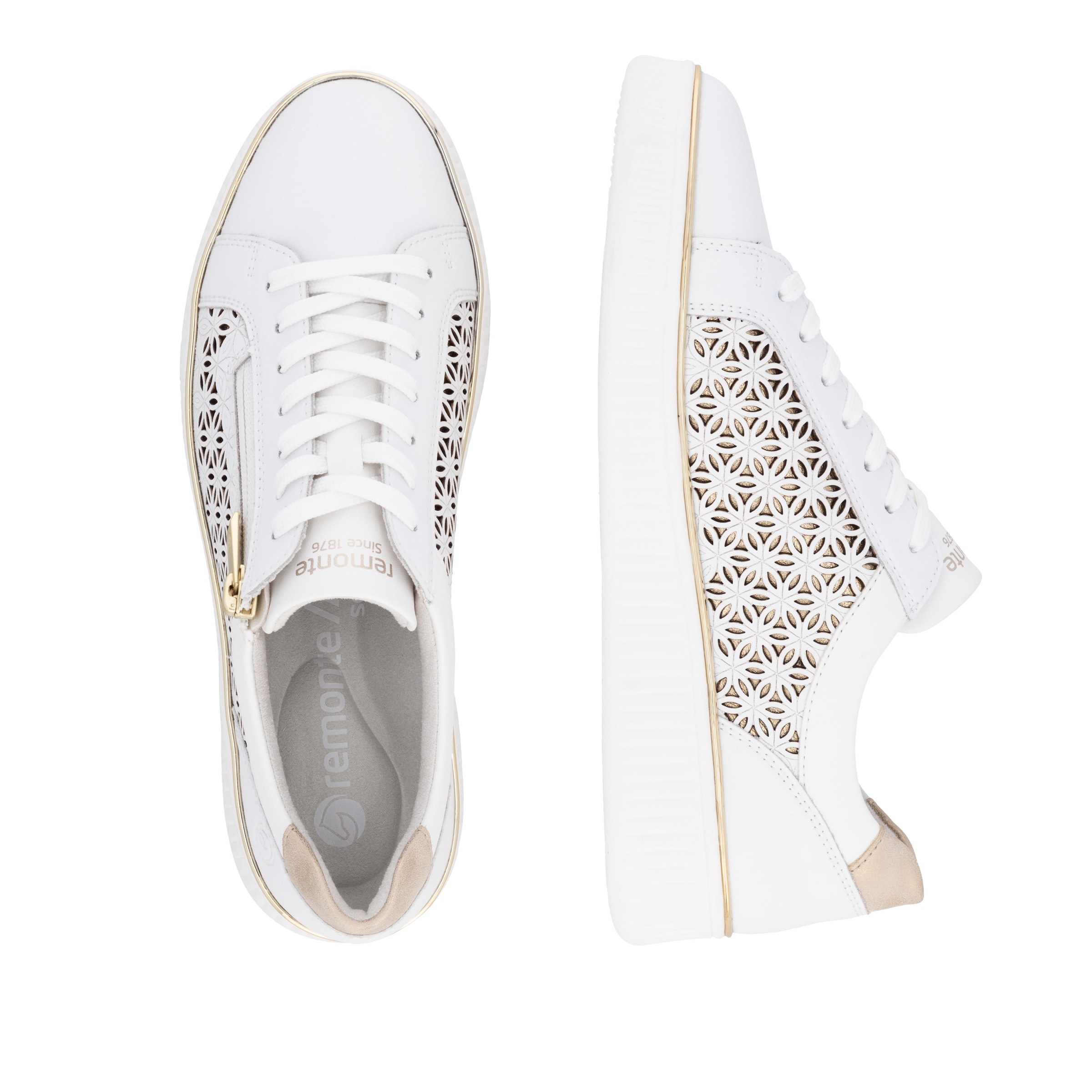 Remonte Plateausneaker, Freizeitschuh, Schnürer, Halbschuh mit Perforation