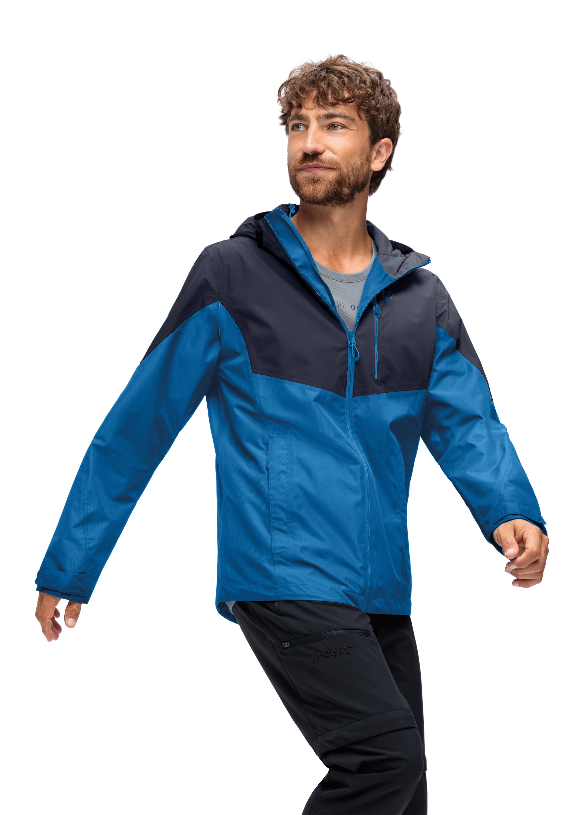 Maier Sports Regenjacke »Schlufterkopf M« Herren Jacke wasserdicht, moderner Windbreaker, Outdoorjacke, Reg. Fit