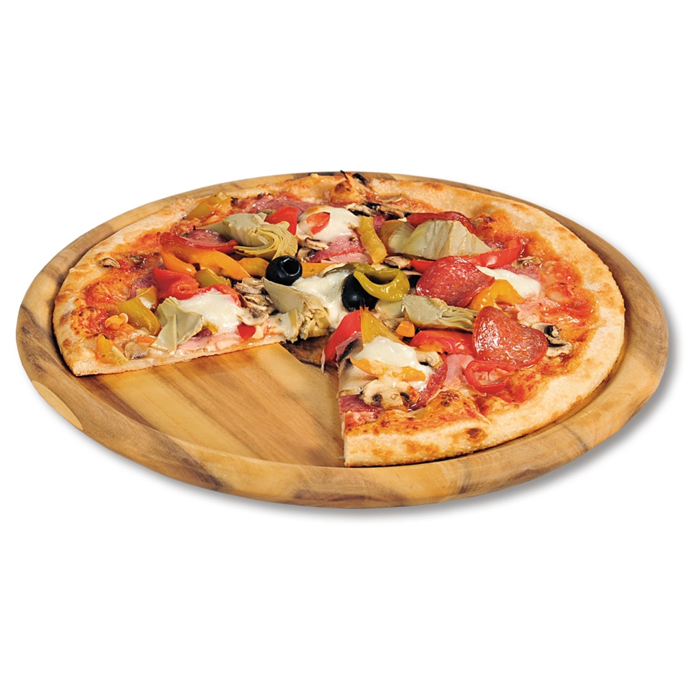 KESPER® Pizzateller »Servierbrett« mit hohem Rand, aus Akazienholz