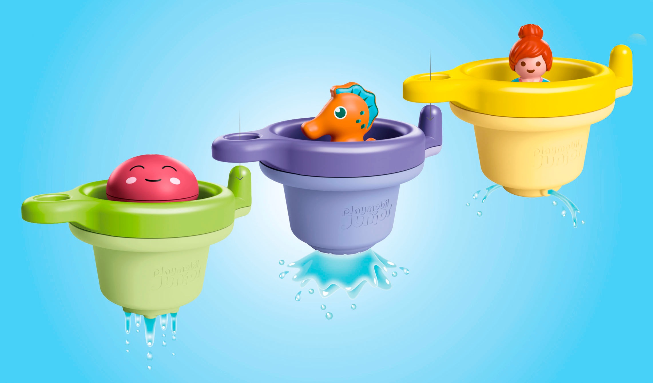 Playmobil® Konstruktions-Spielset »Schwimmbecher mit Wasserspaß (71776), Junior Aqua« Badespielzeug; Made in Europe