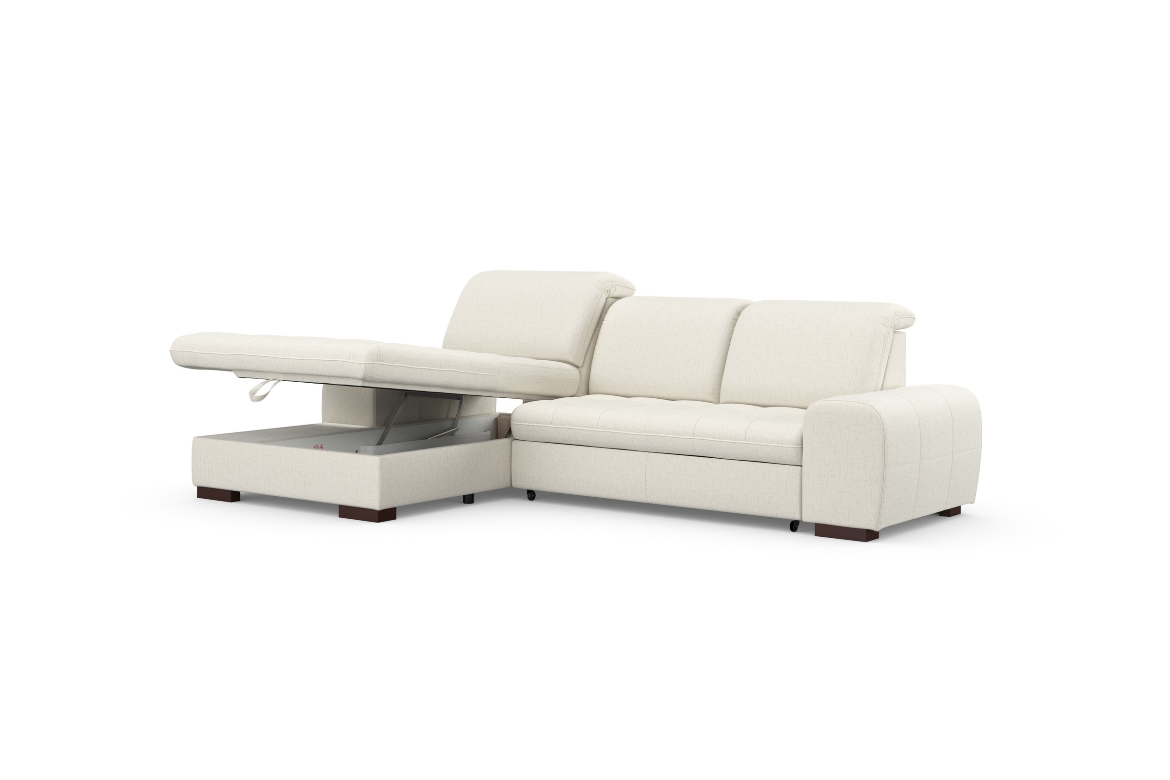 sit&more Ecksofa »Luxor L-Form«, wahlweise mit Bettfunktion, Bettkasten und Kopfteilverstellung