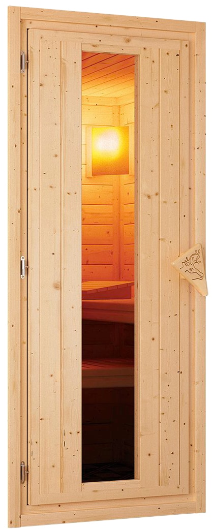 Karibu Sauna »Gitte« Set,  Ofen 9 kW Bio externe Strg easy
