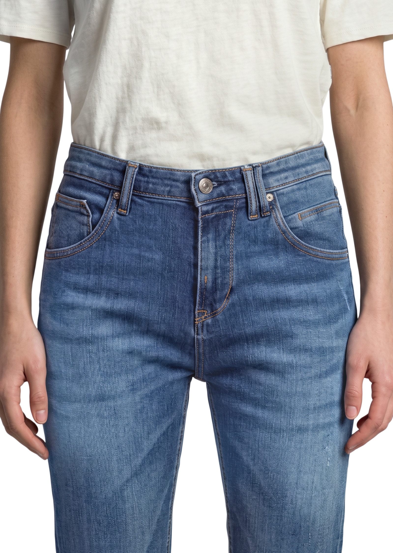 Marc O'Polo DENIM Boyfriend-Jeans »Freja« in heller Waschung