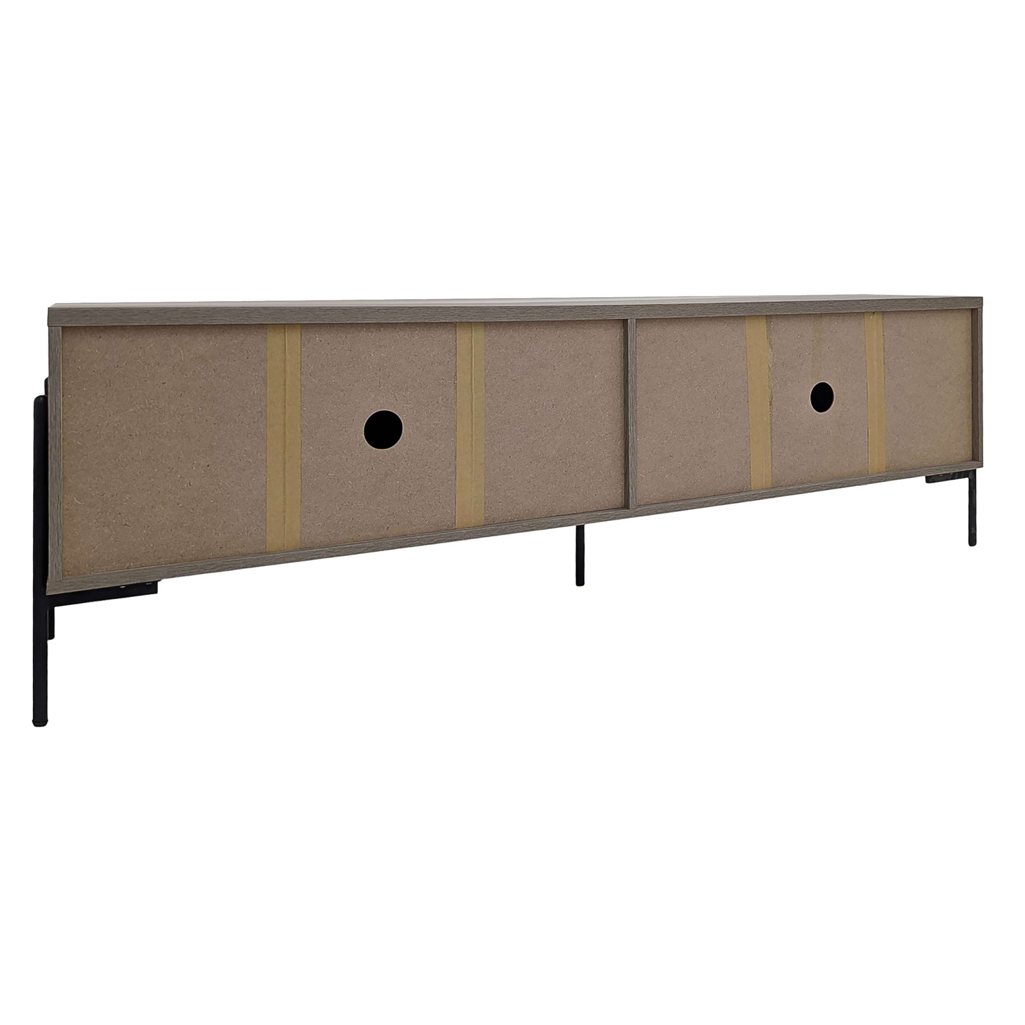 OTTO home Lowboard »Eadwine« TV-Kommode, Push-to-open, Türen mit Fischgräten Muster, Breite 175 cm