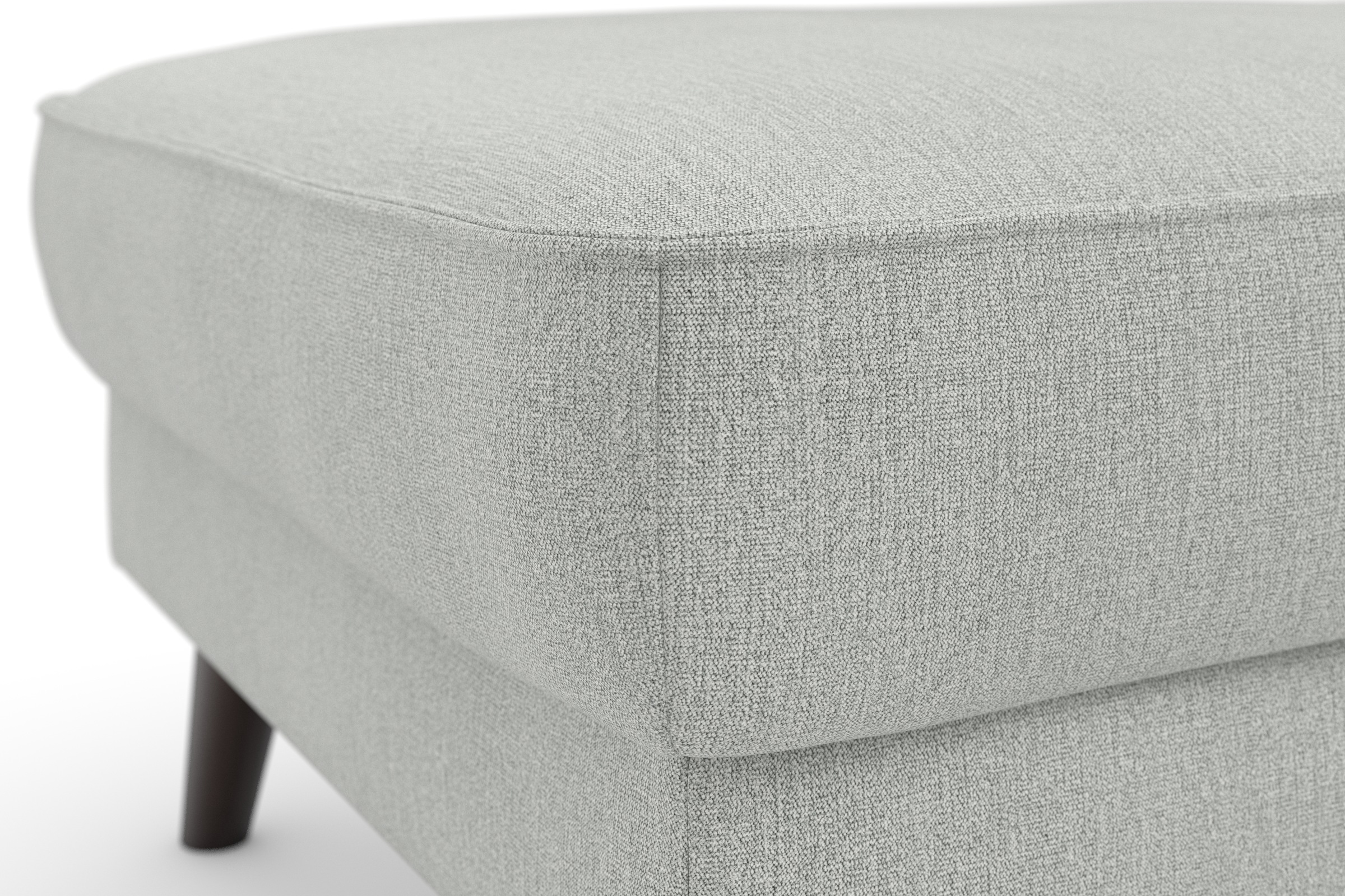 TRENDMANUFAKTUR Polsterhocker »Lumber Jack«, (1 St.), in moderner Optik, mit extra hohen Füßen