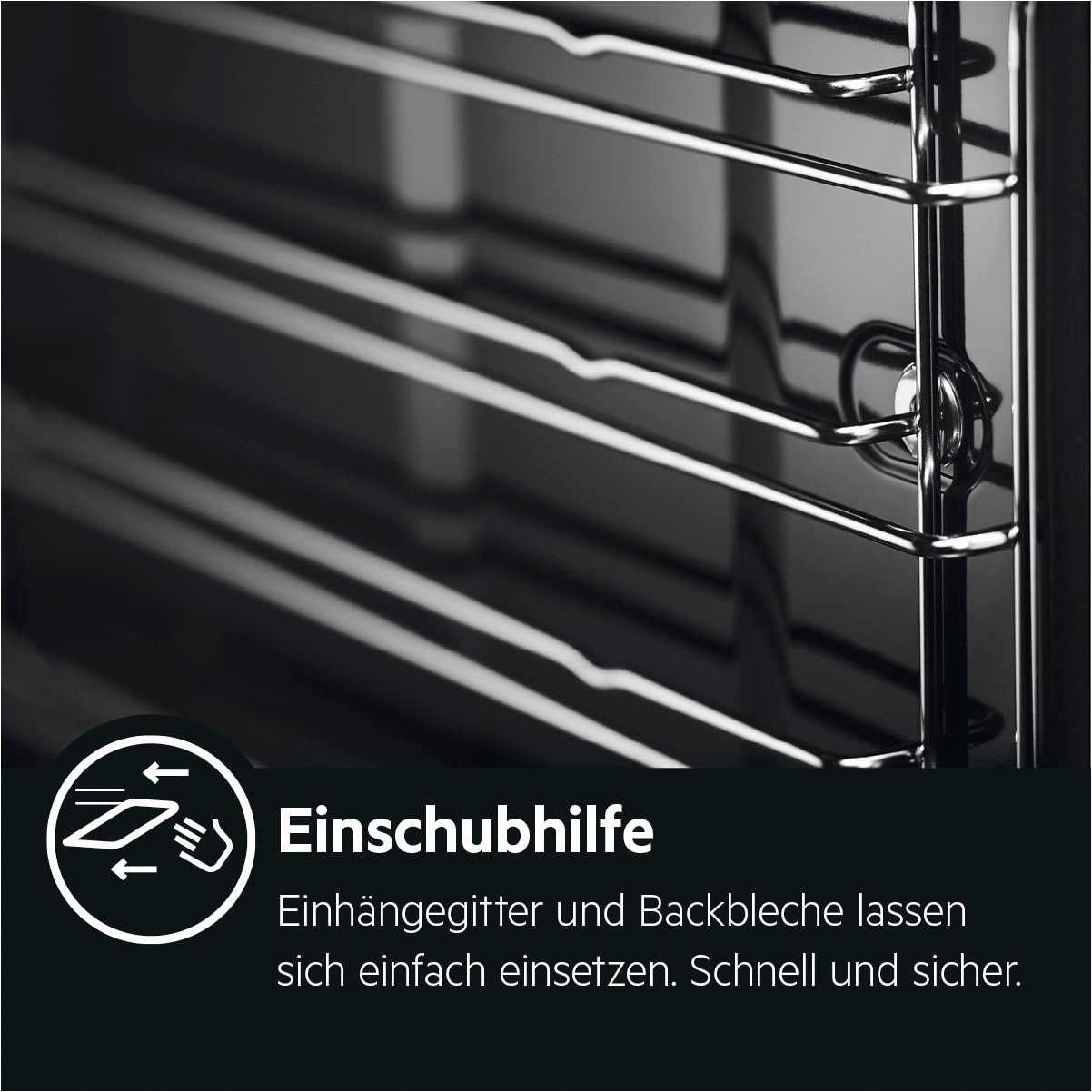 AEG Einbaubackofen 6000 »BPS335061M 949 498 251«, mit 1-fach-Teleskopauszug, Pyrolyse-Selbstreinigung