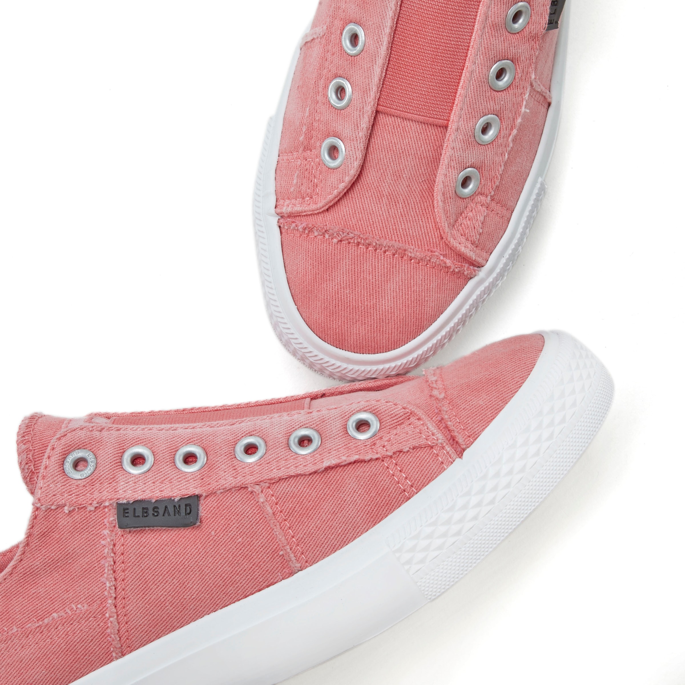 Elbsand Sneaker »Halbschuh, Slipper, Freizeitschuh,«, aus Textil zum Reinschlüpfen mit elastischem Einsatz