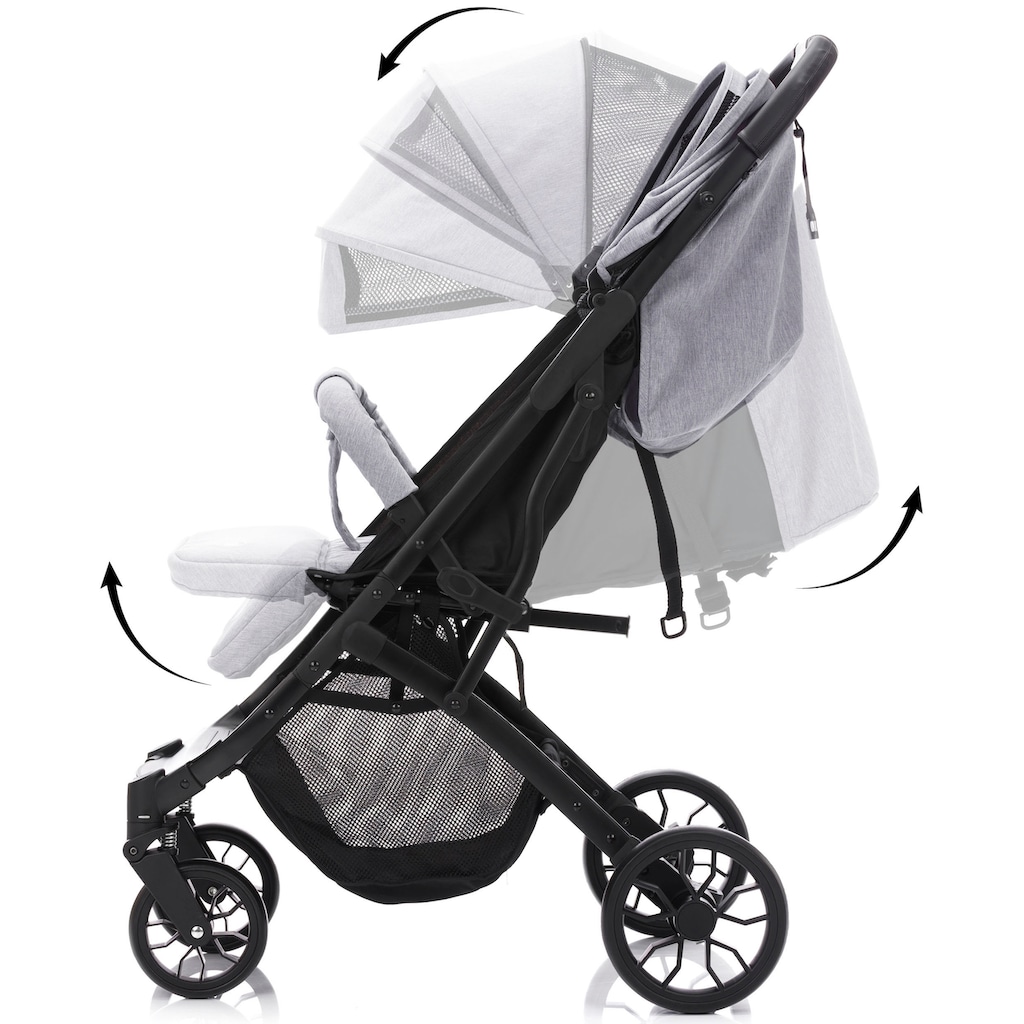 Fillikid Kinder-Buggy »Styler Elite, hellgrau melange«, 22 kg