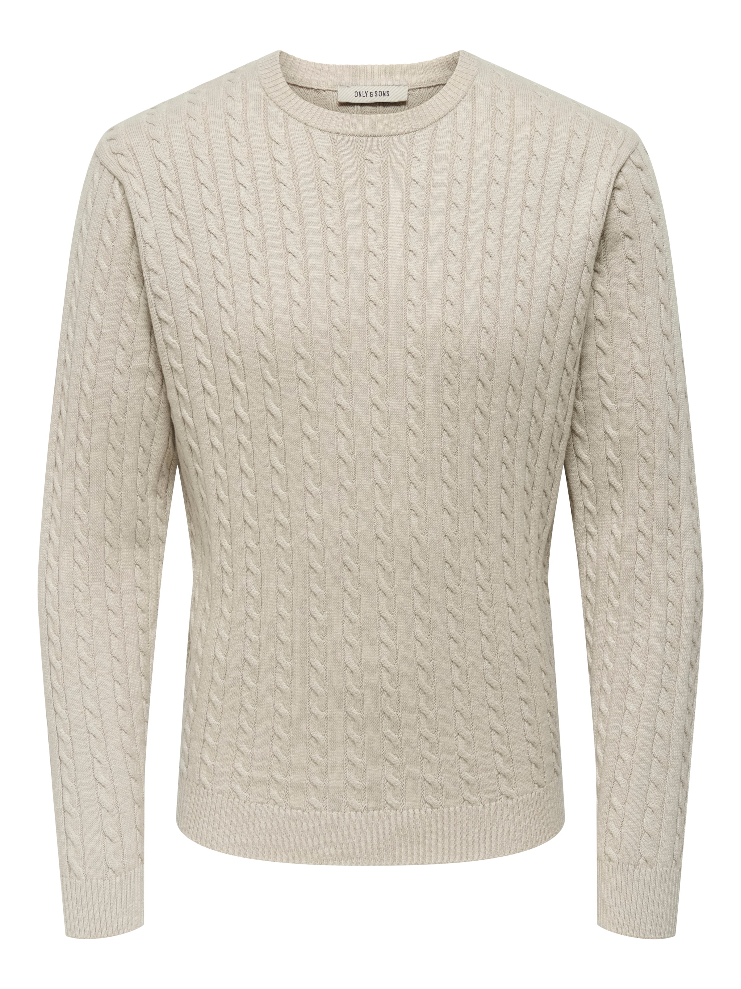 ONLY & SONS Strickpullover »ONSLOUI REG 12 CABEL CREW KNIT NOOS«