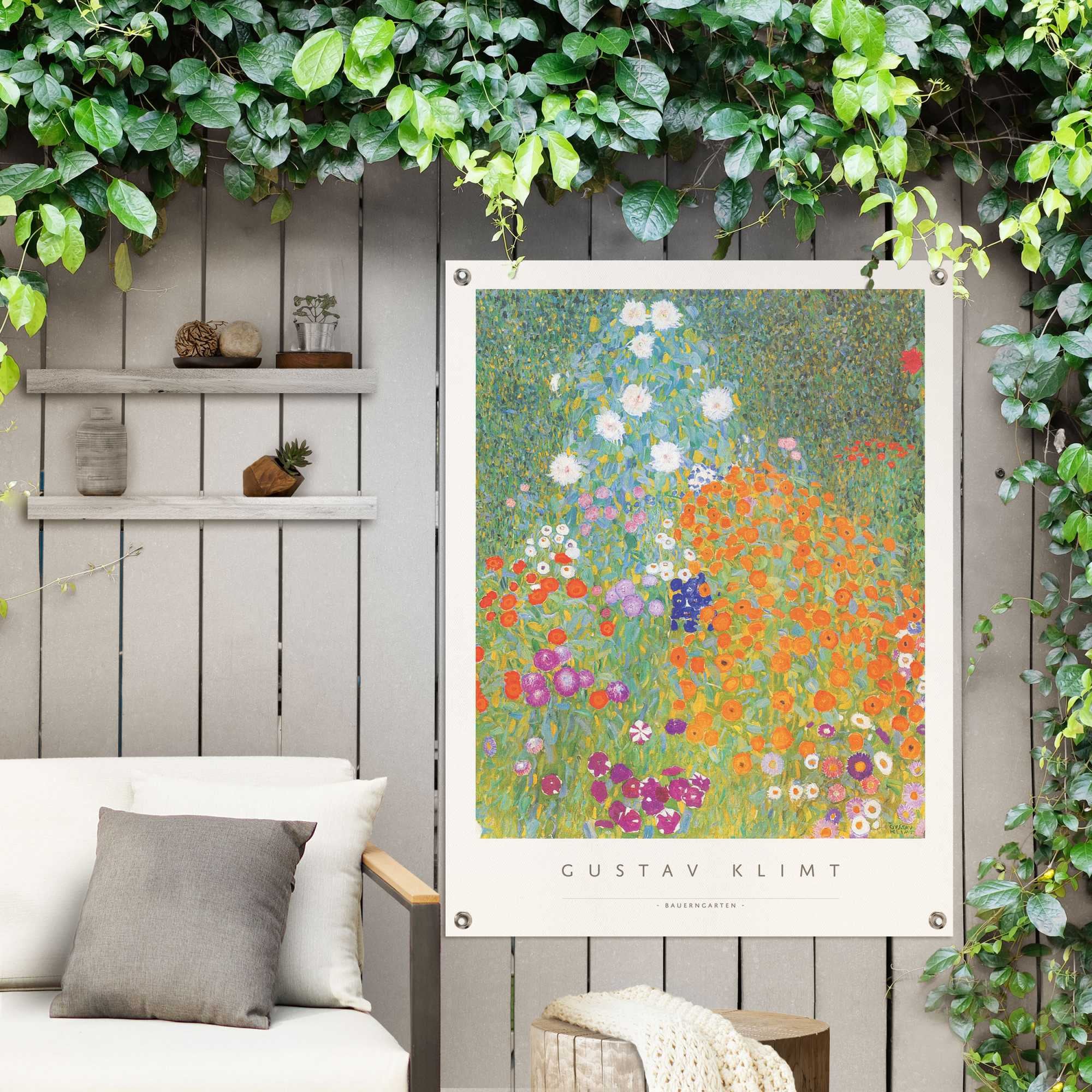 Reinders! Poster »Gustav Klimt - Bauerngarten« Outdoor für Garten oder Balkon