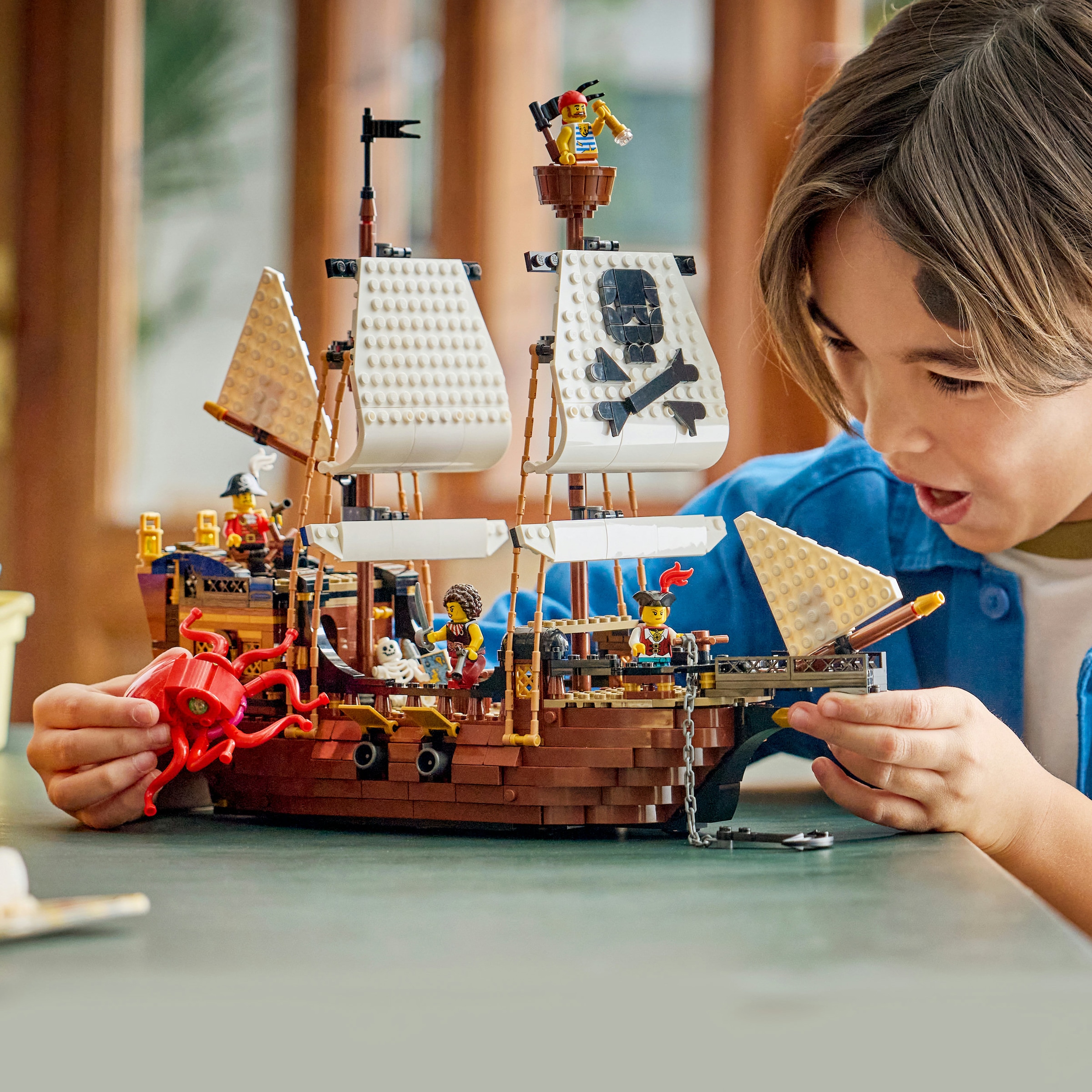 LEGO® Konstruktionsspielsteine »Legendäres Piratenschiff (31387), LEGO Creator« Made in Europe