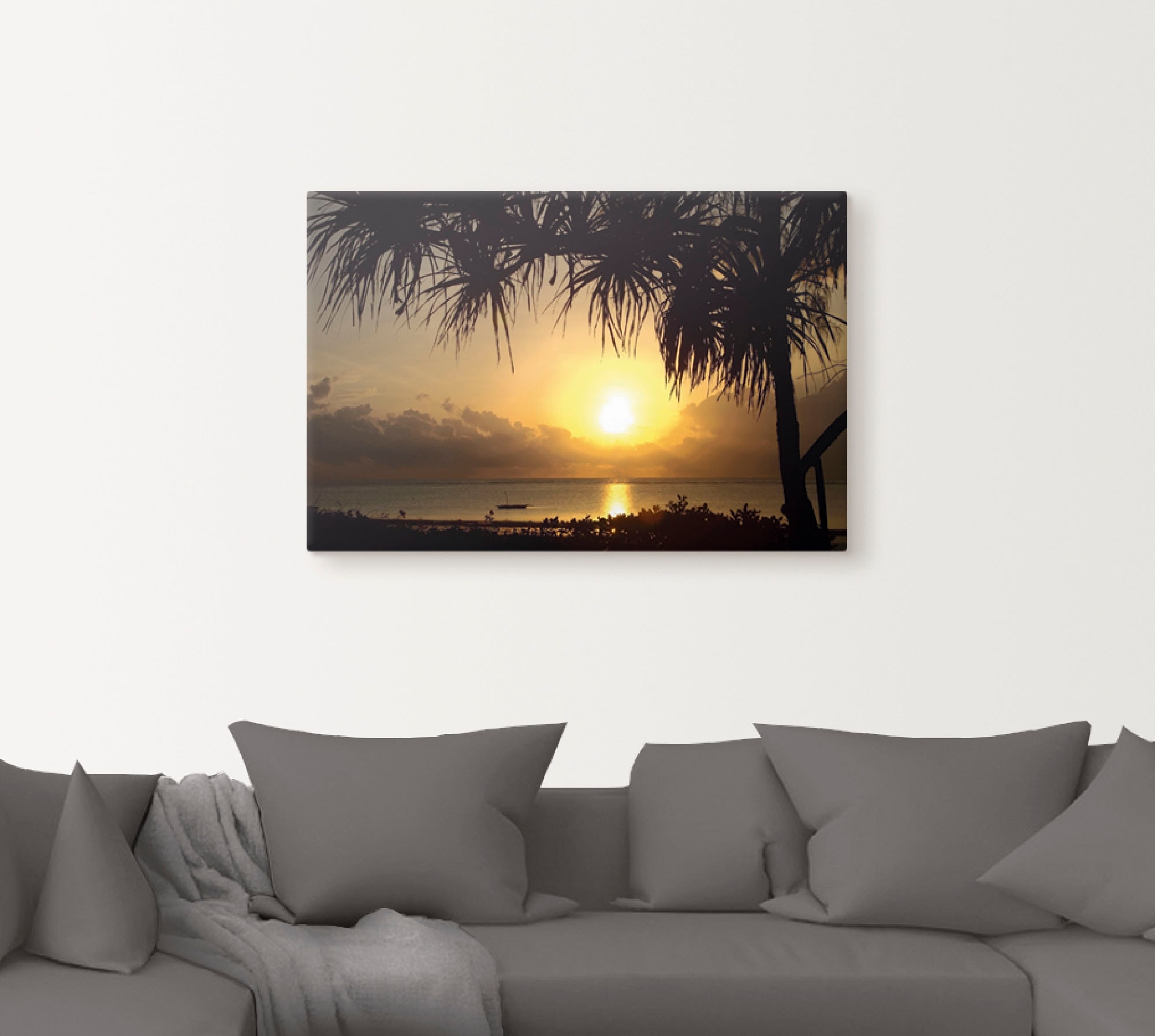Artland Leinwandbild »Sonnenaufgang«, Afrika, (1 St.), auf Keilrahmen gespannt