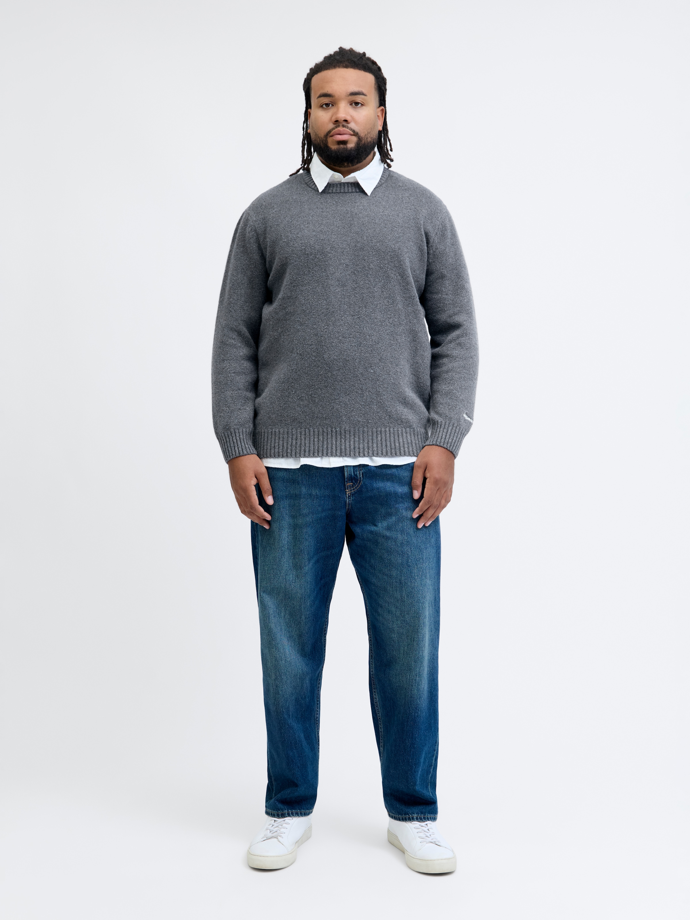 Jack & Jones PlusSize Strickpullover »JORNORREBRO KNIT CREW NECK PLS«
