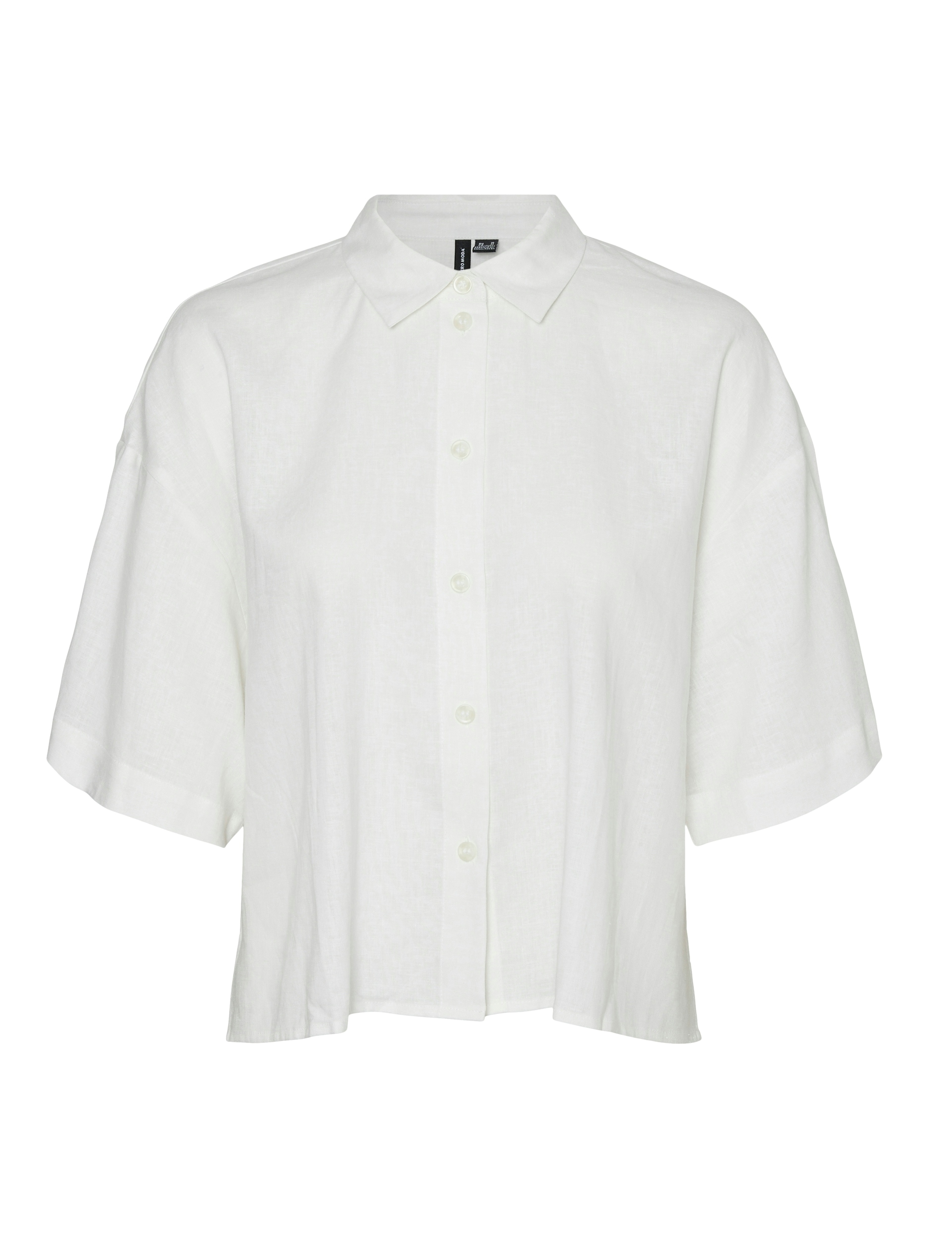 Vero Moda Hemdbluse »VMLINN LINEN 2/4 SHORT SHIRT WVN NOOS«
