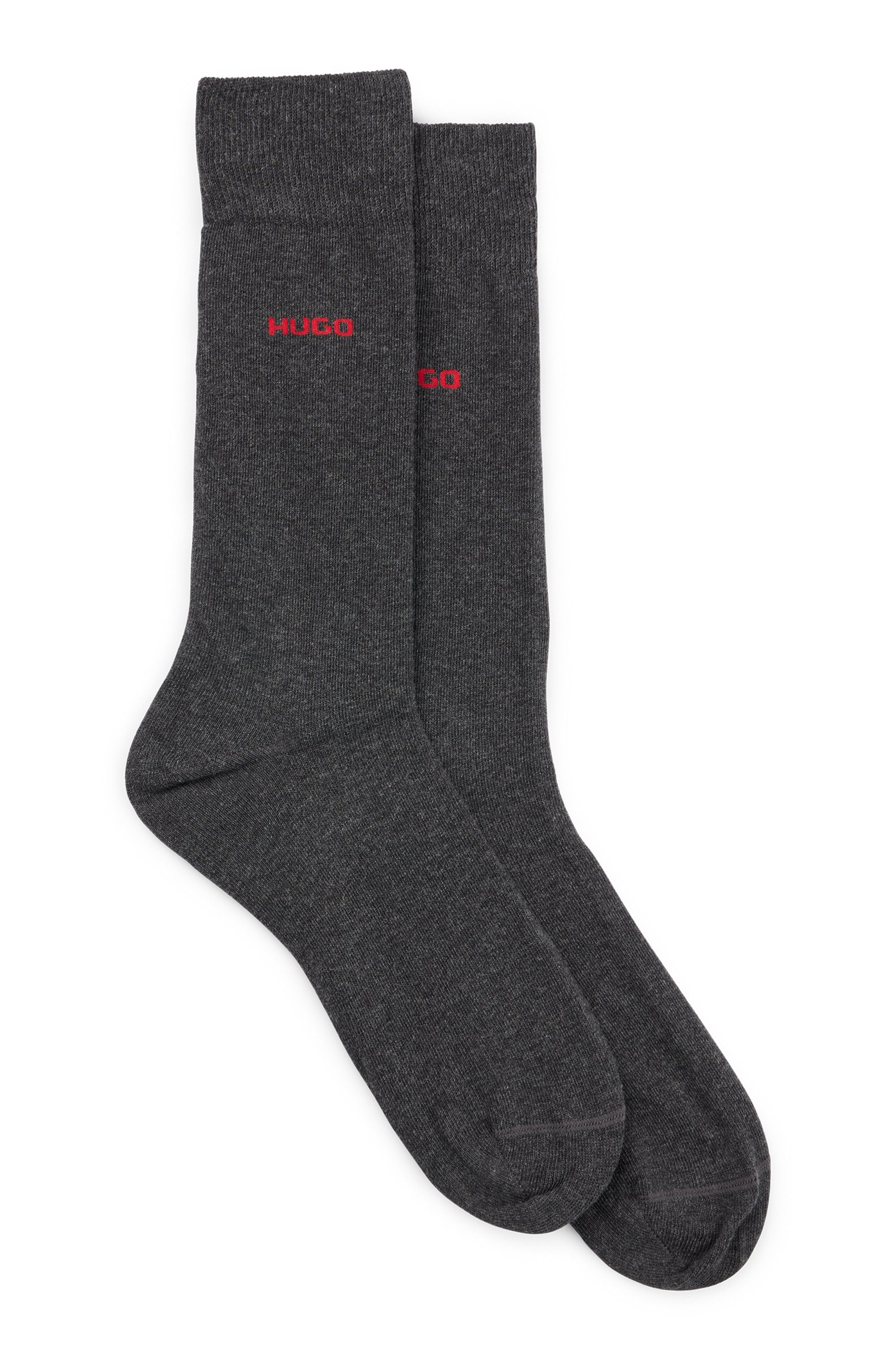 HUGO Underwear Businesssocken »2P RS UNI CC«, (Packung, 2 Paar, 2er Pack), mit kontrastfarbenem HUGO Logo-Schriftzug