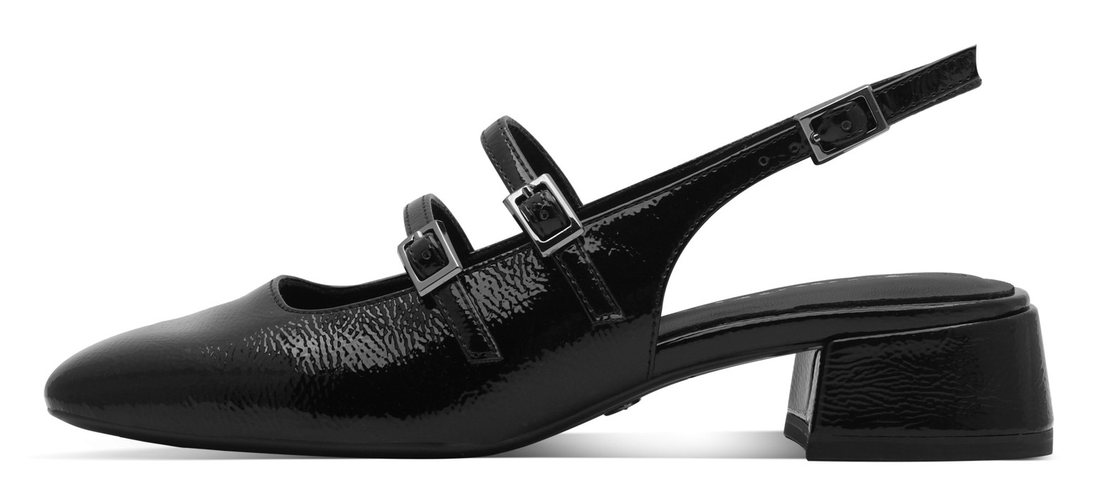 Tamaris Slingpumps  , Blockabsatz, Abendschuh in modischer Karreeform