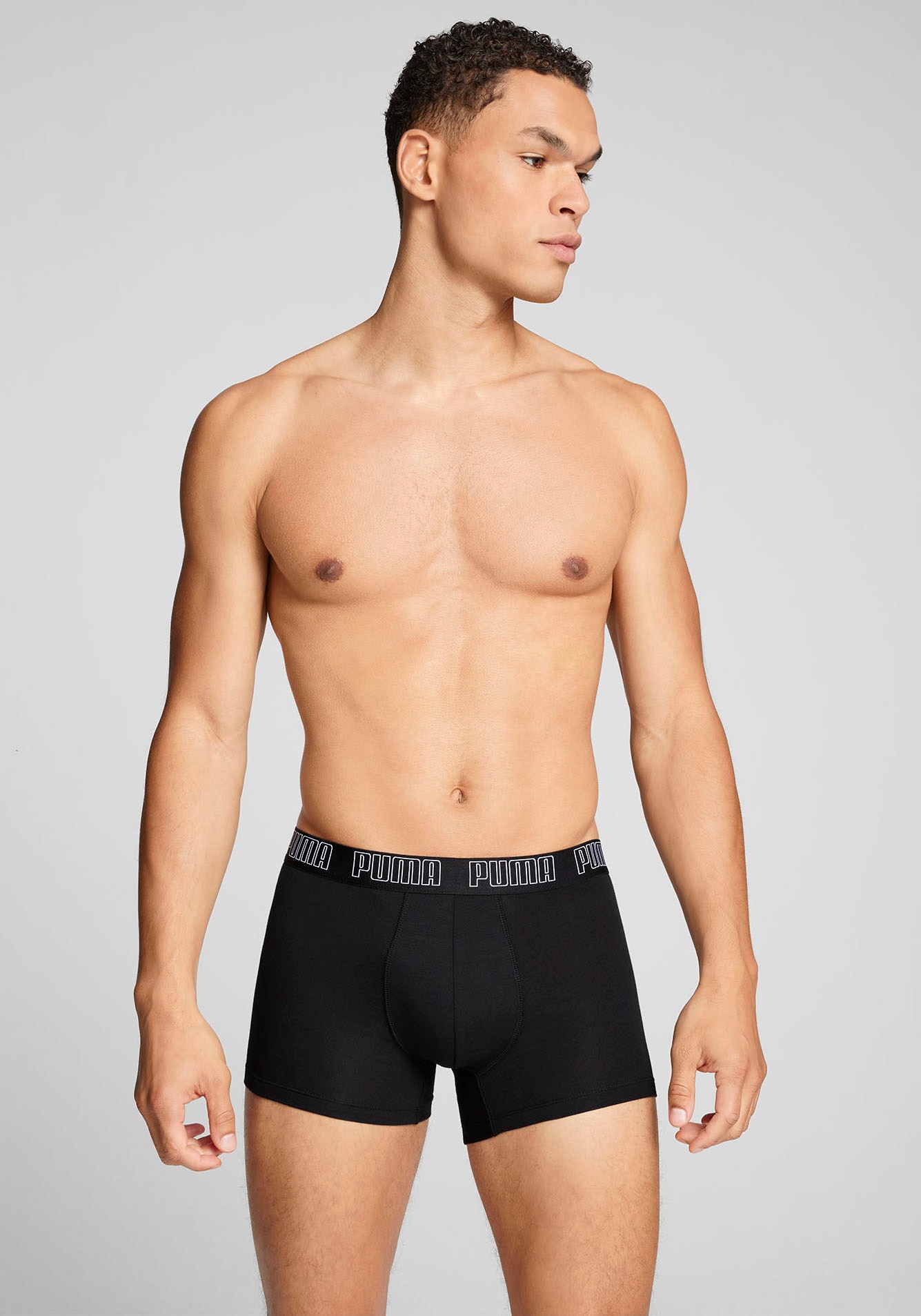 PUMA Boxer »Everyday Hipster« Packung, 2er-Pack,  ohne Eingriff, Logobund