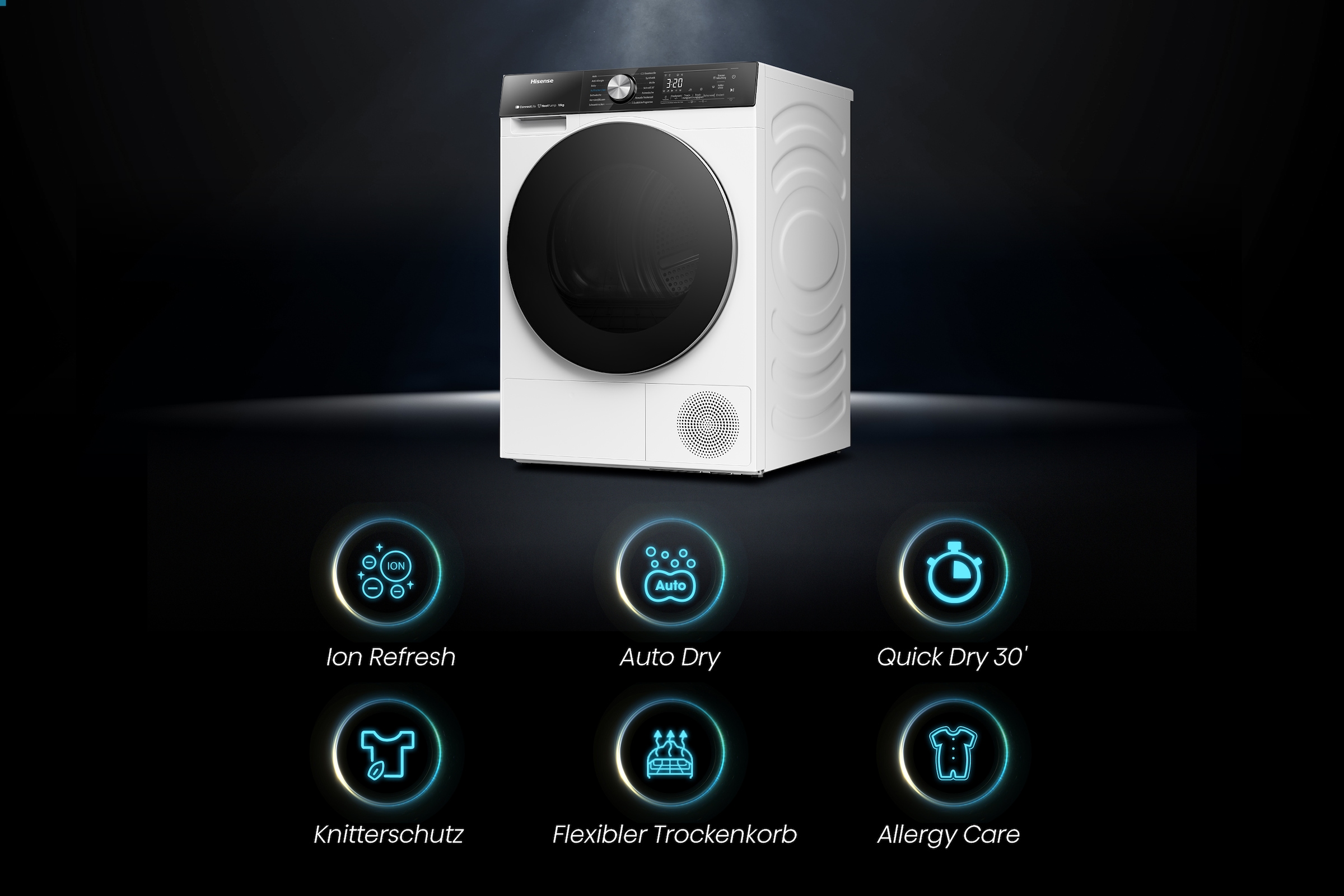 Hisense Wärmepumpentrockner »DH5S102B«, 10 kg