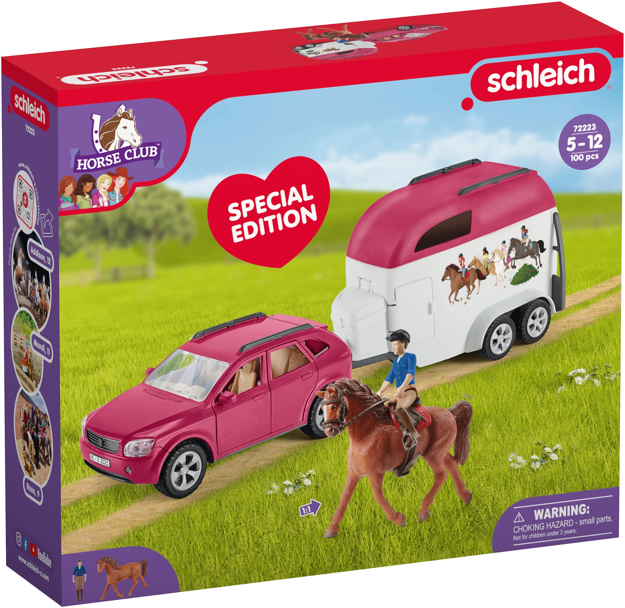 Schleich® Spielzeug-Auto »HORSE CLUB, Mr. Kramer's Reit-Abenteuer (72223)«